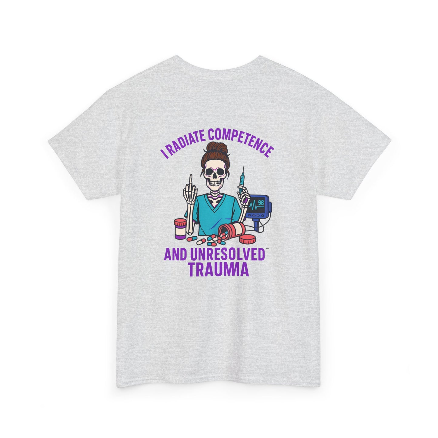 Skeleton Graphic Tee, Funny T-Shirt, Halloween Shirt, Gift for Healthcare Workers, Unisex Cotton Top, Trauma Humor Apparel