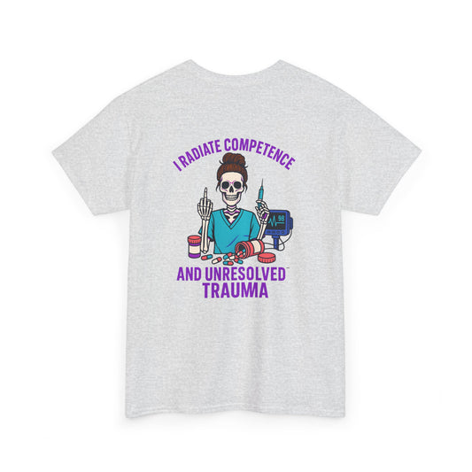 Skeleton Graphic Tee, Funny T-Shirt, Halloween Shirt, Gift for Healthcare Workers, Unisex Cotton Top, Trauma Humor Apparel