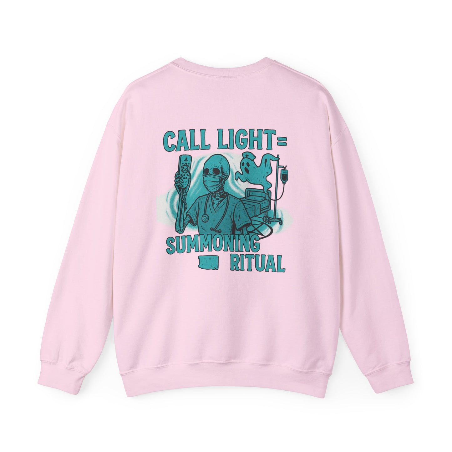 Spooky Summoning Ritual Sweatshirt, Unisex Crewneck, Halloween Apparel, Ghostly Gift, Cozy Casual Wear, Autumn Fashion