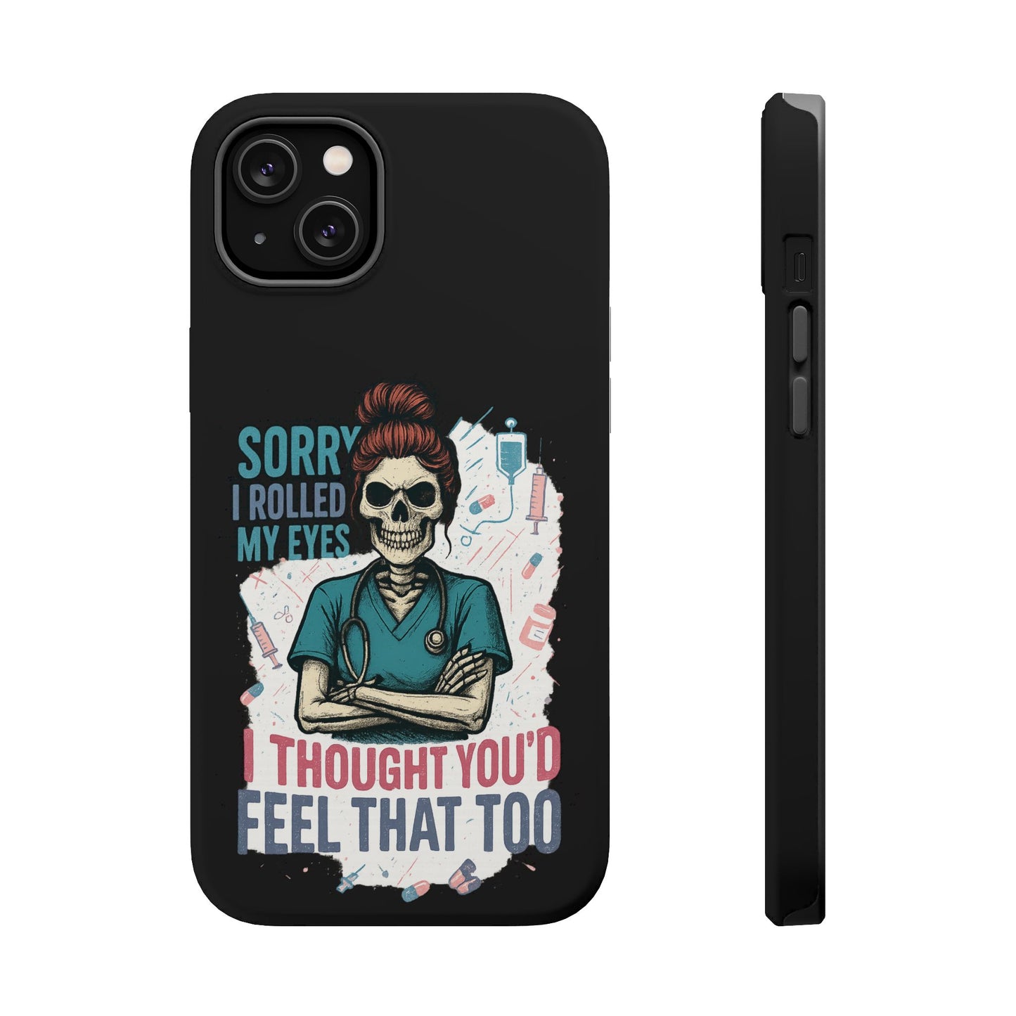 Funny Nurse Phone Case - Magnetic Tough Cases for Healthcare Workers, Gift for Nurses, Medical Humor, Halloween Accessory, Nurse [...]