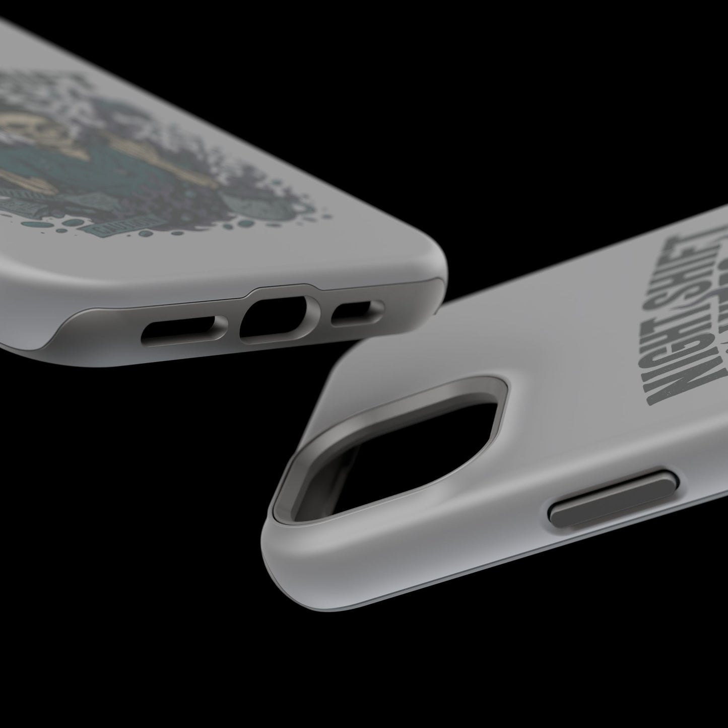 “Night Shift Vibes” – Bright & Chaotic Nurse Phone Case