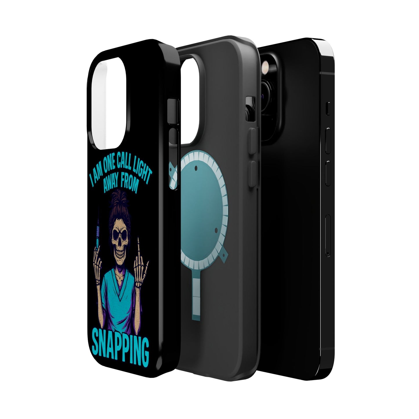 Mobile Phone Case, Funny Phone Cover, Gift for Nurses, Halloween Accessory, Skull Design