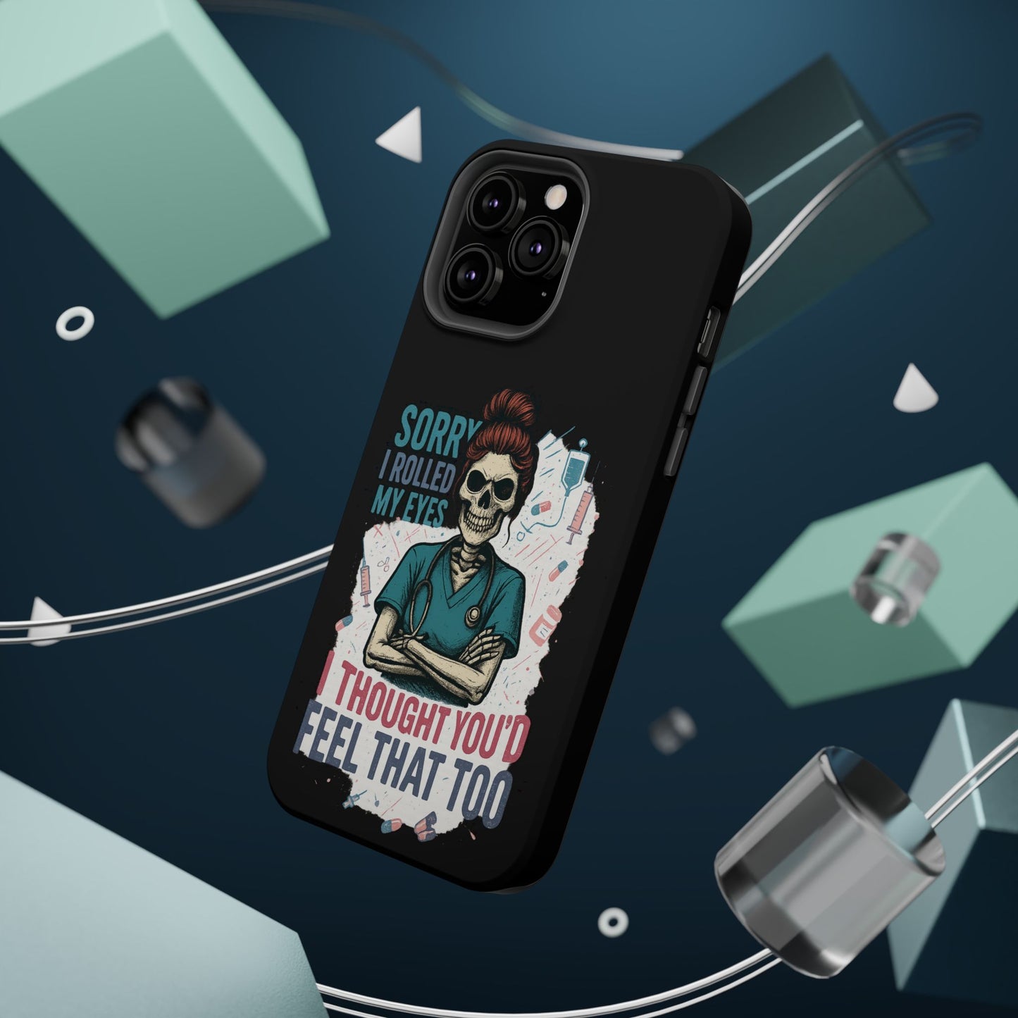 Funny Nurse Phone Case - Magnetic Tough Cases for Healthcare Workers, Gift for Nurses, Medical Humor, Halloween Accessory, Nurse [...]