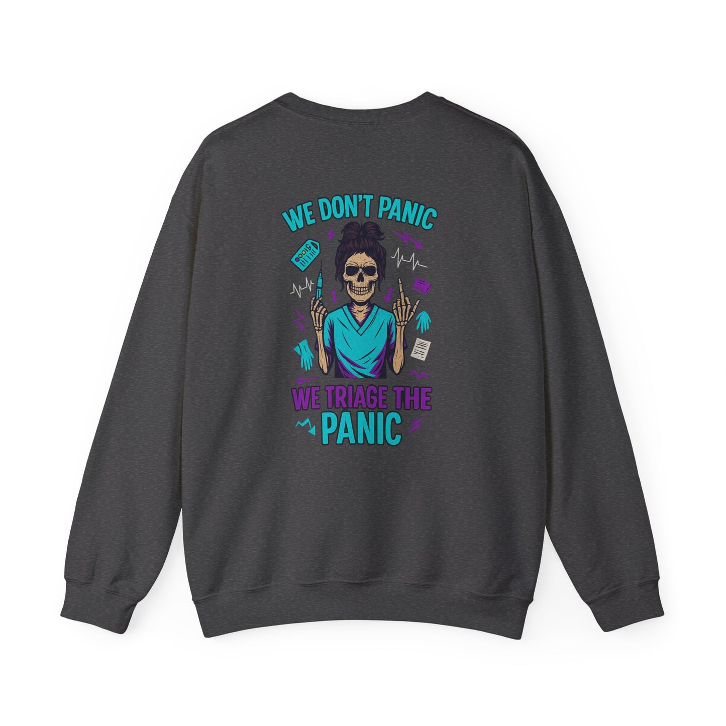 Vintage-Inspired Graphic Crewneck Sweatshirt, Unisex Sweatshirt, Halloween Sweatshirt, Gifting for Healthcare Workers, Motivational [...]