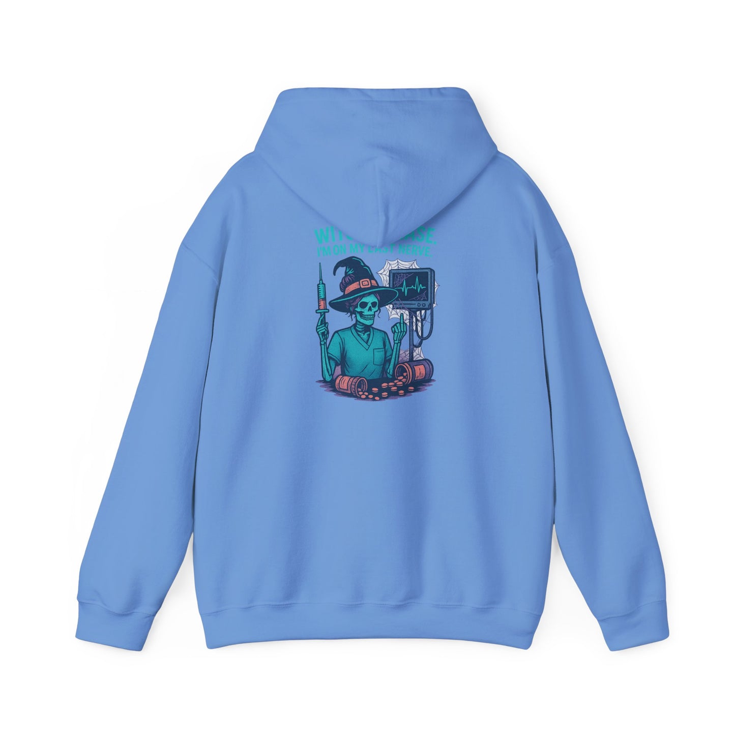 Charming Witchy Sweatshirt, Cozy Autumn Apparel, Halloween Gift for Her, Unisex Fall Hoodie, Casual Witch Theme Sweatshirt