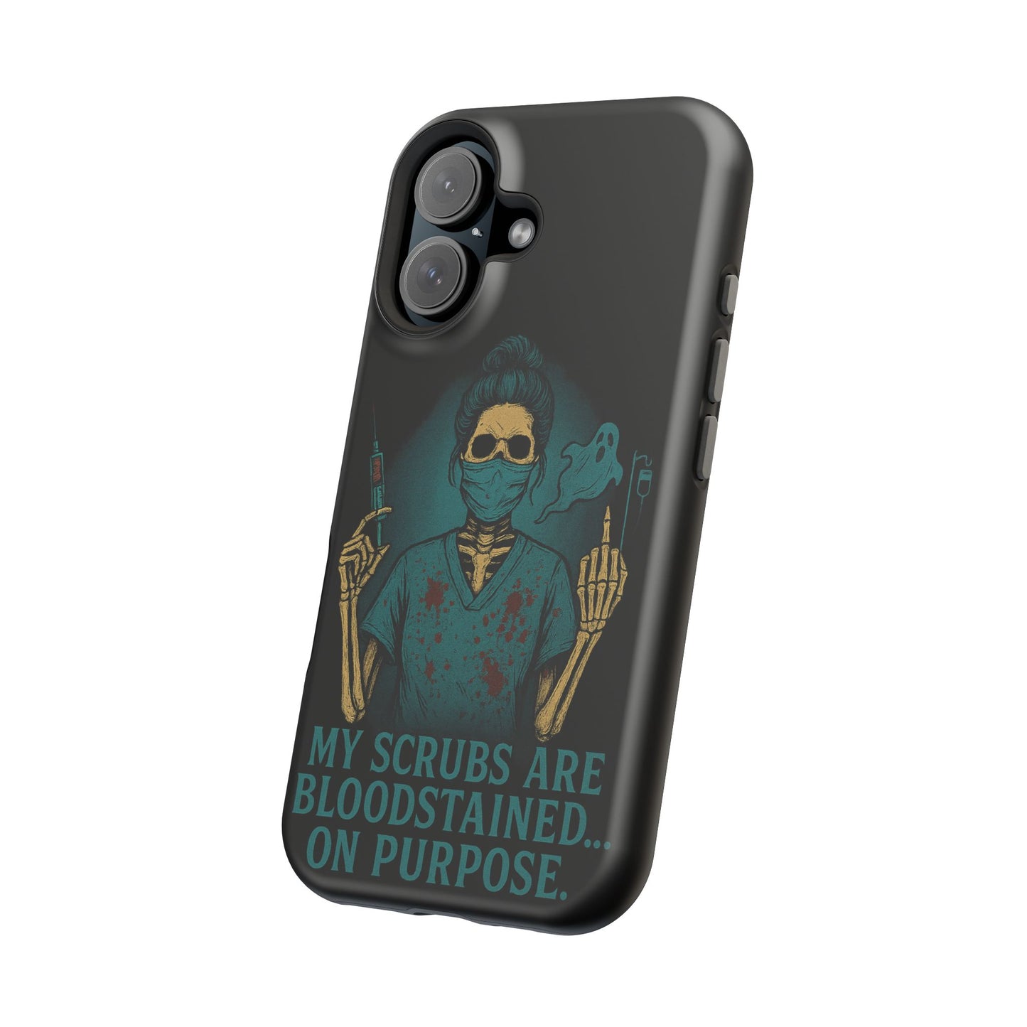 Gothic Nurse Phone Case – My Scrubs Are Bloodstained, Halloween Gift, Medical Humor, Nurse Appreciation, Skull Design, Stylish Tech [...]