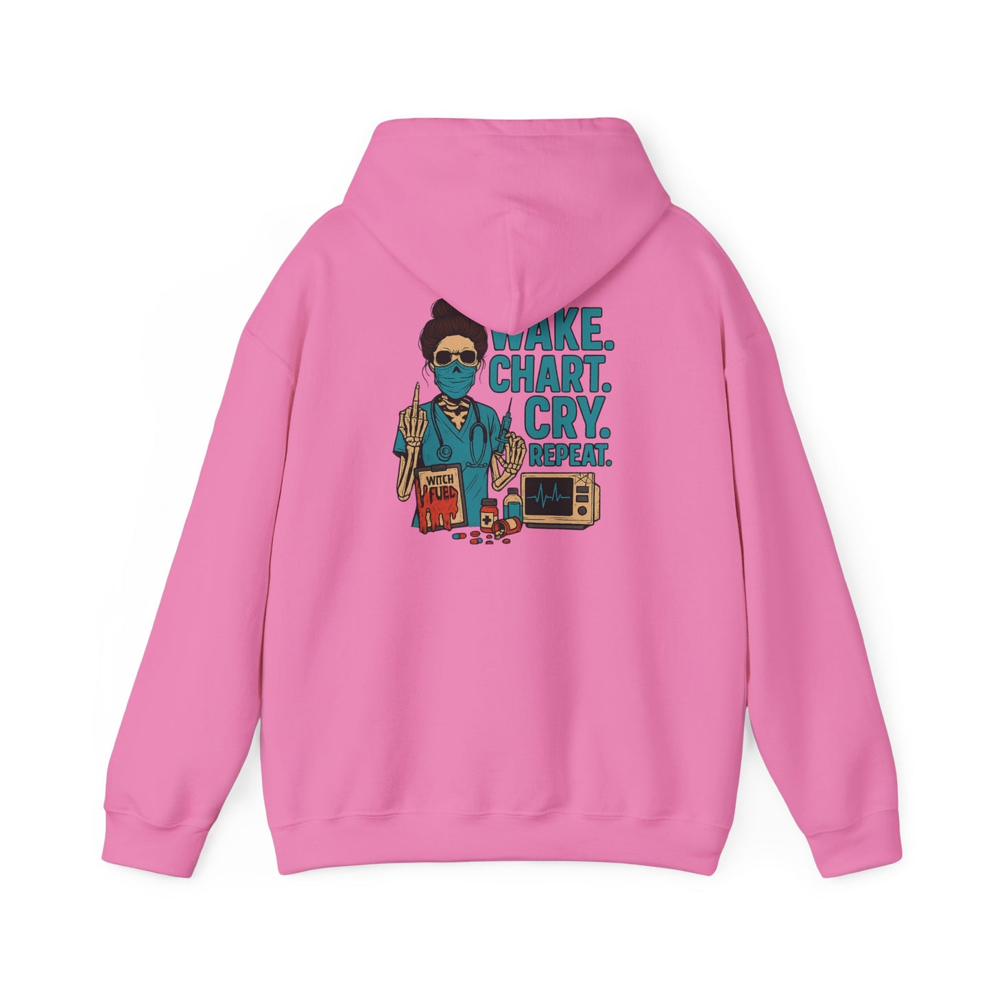 Creative Artist's Hoodie: Make. Chart. Cry. Repeat. - Unisex Heavy Blend Sweatshirt
