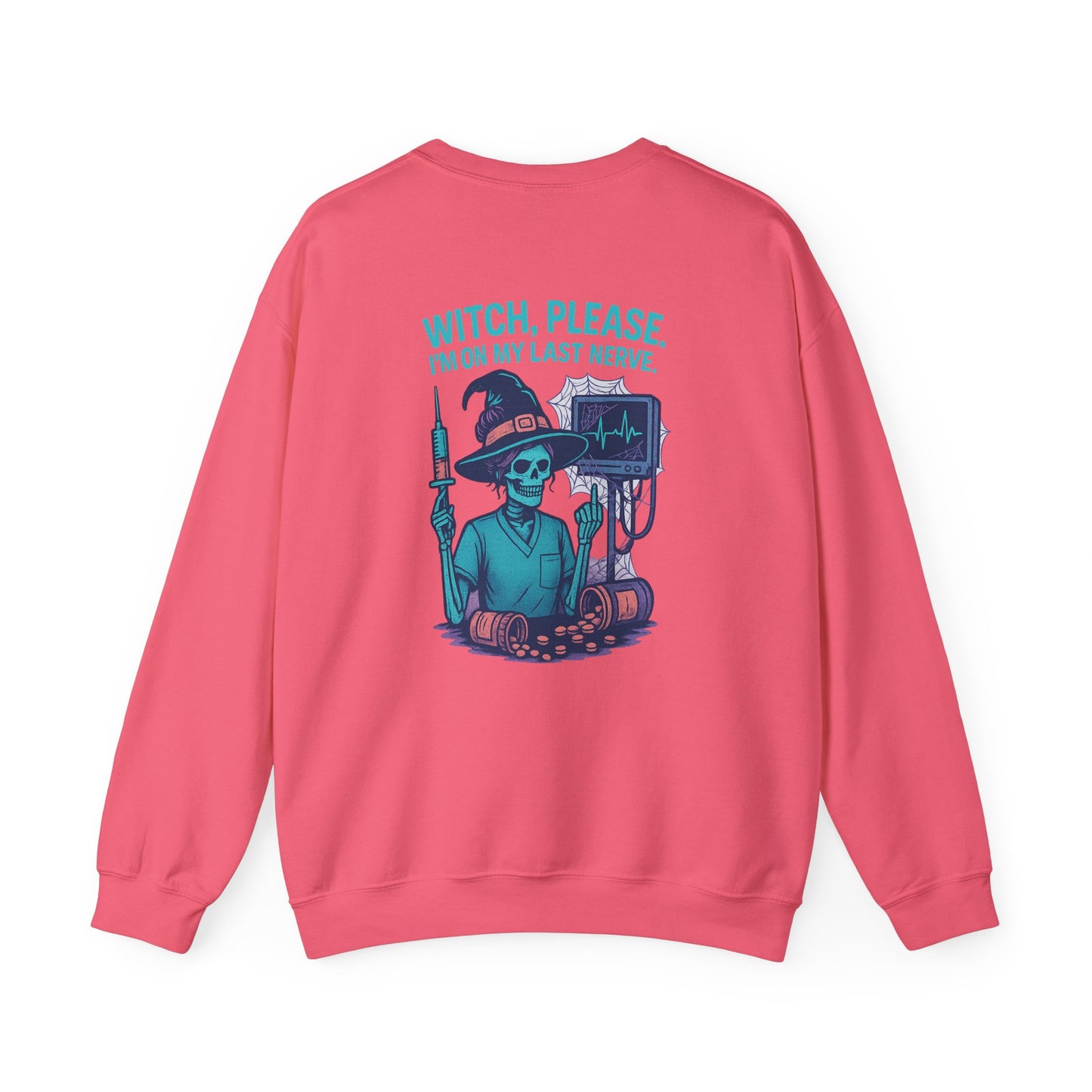 Witch Please Sweatshirt, Unisex Crewneck, Fall Fashion, Halloween Gift, Spooky Vibes, Casual Comfort