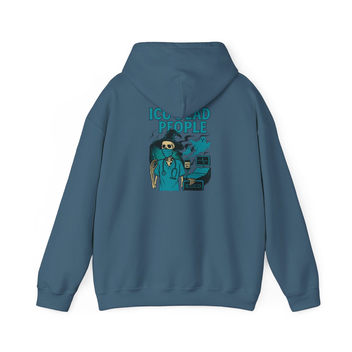 Funny ICU Dead People Hoodie, Healthcare Humor Sweatshirt, Gifts for Medical Workers, Nurse Appreciation, Casual Wear