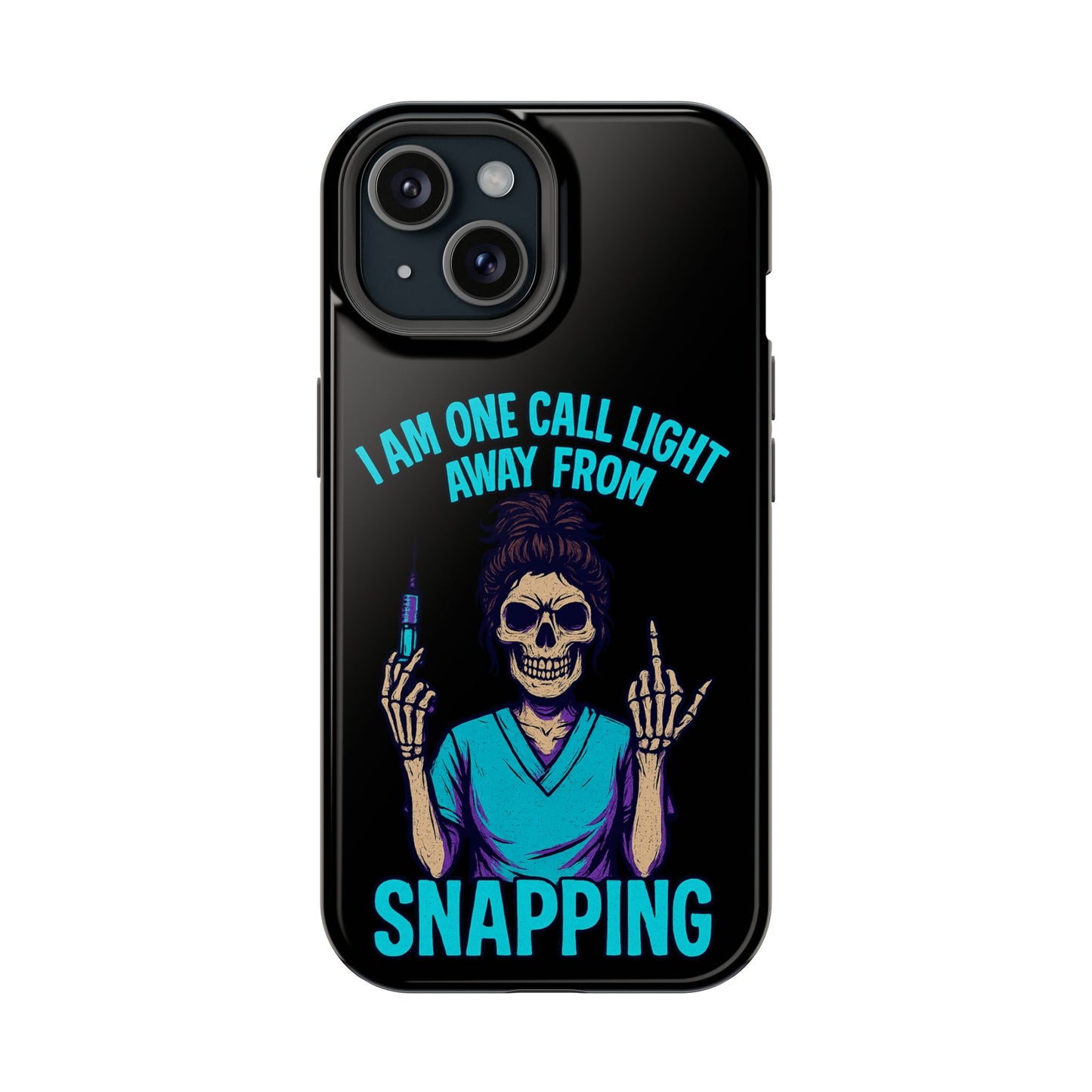 Mobile Phone Case, Funny Phone Cover, Gift for Nurses, Halloween Accessory, Skull Design