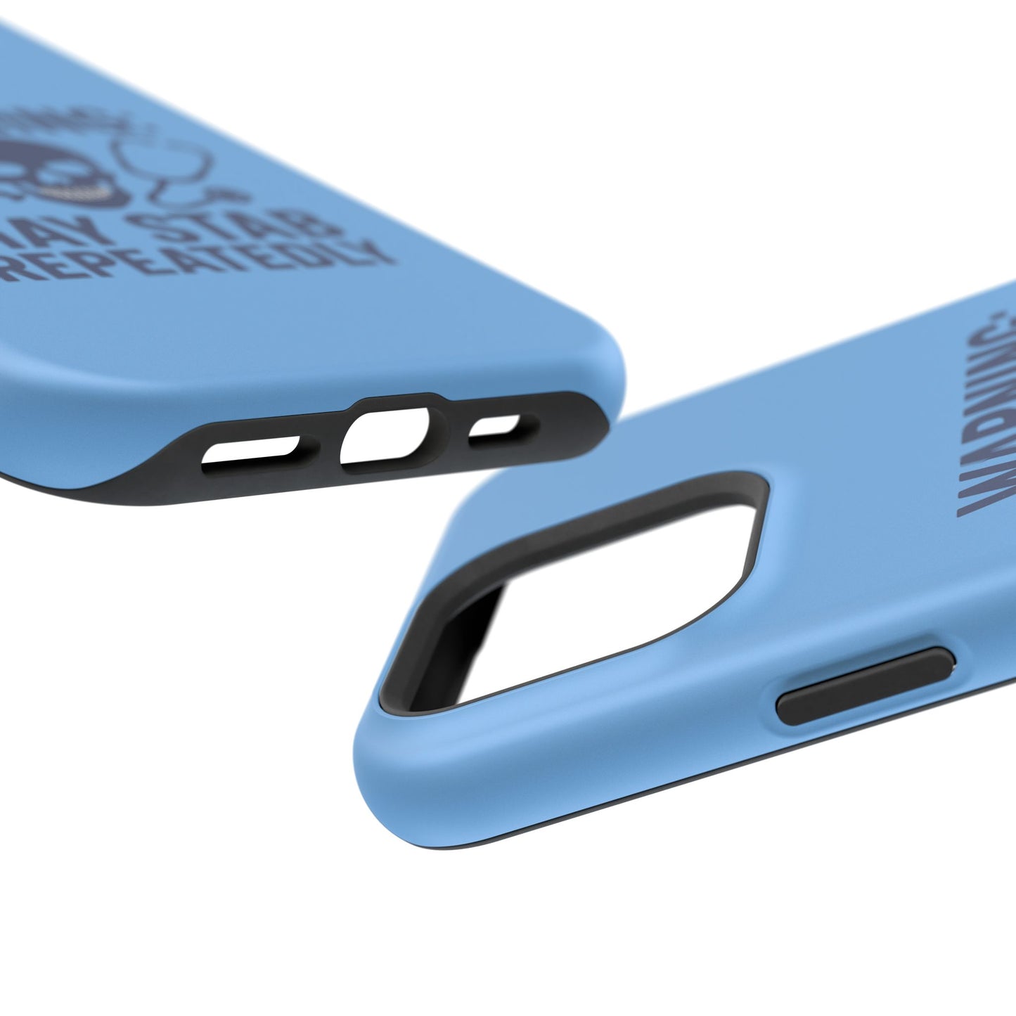 Warning May Stab Repeatedly Phone Case | Quirky Medical Humor, Gift for Healthcare Workers, Fun Phone Accessories, Doctors' Gift, Nurse Gift