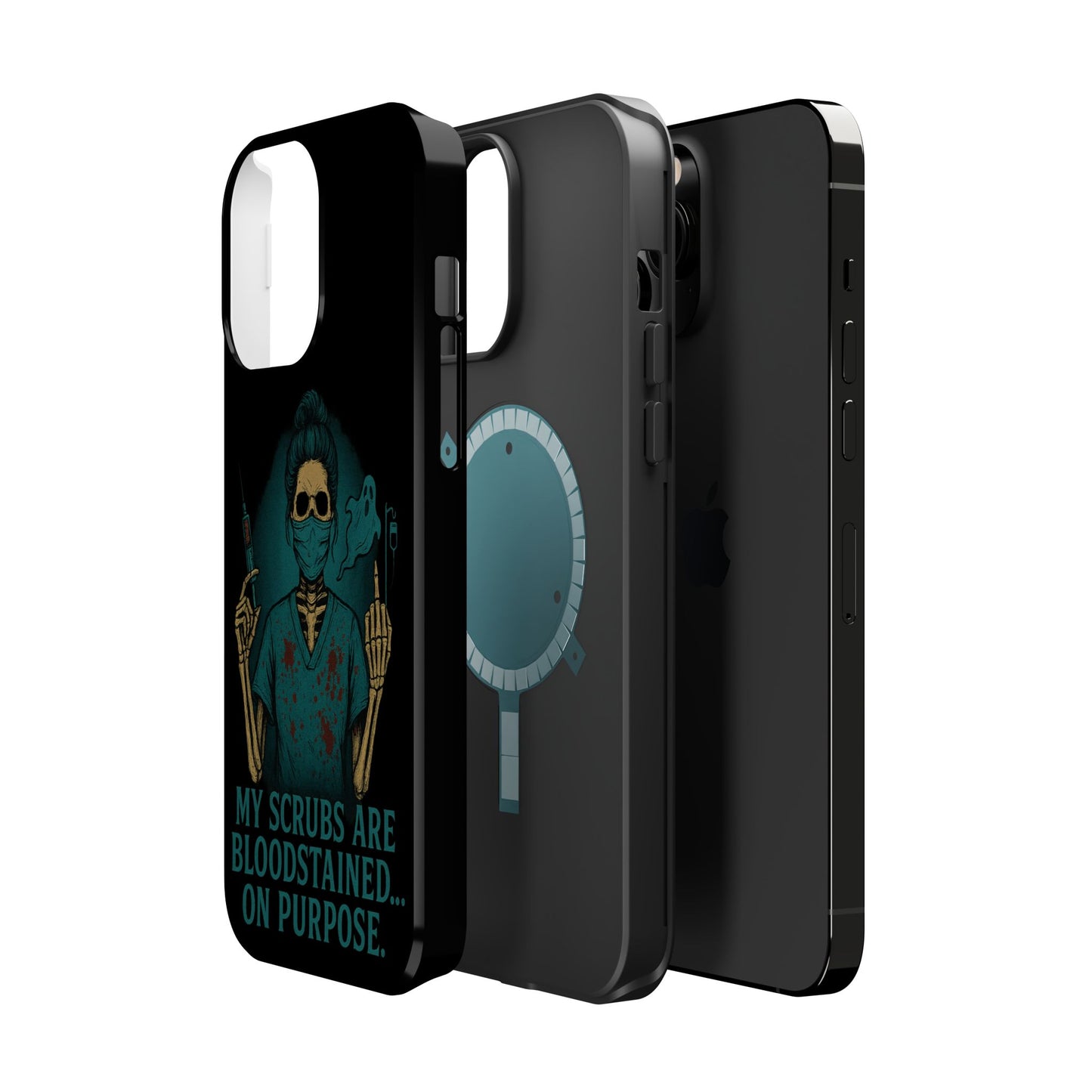 Gothic Nurse Phone Case – My Scrubs Are Bloodstained, Halloween Gift, Medical Humor, Nurse Appreciation, Skull Design, Stylish Tech [...]