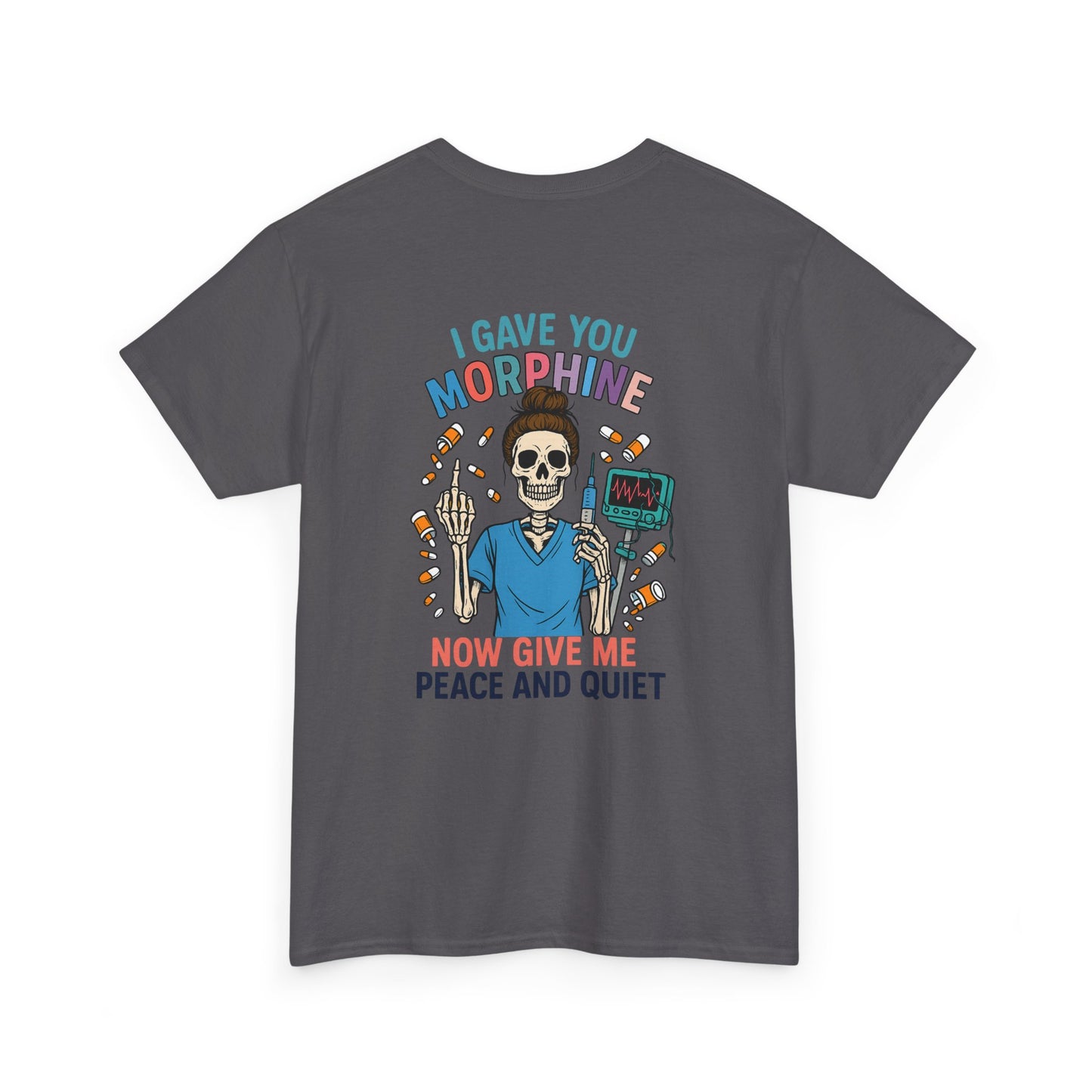 Skull Graphic Tee, Funny T-Shirt for Halloween, Unisex Cotton Shirt, Gift for Med Students, Unique Casual Wear