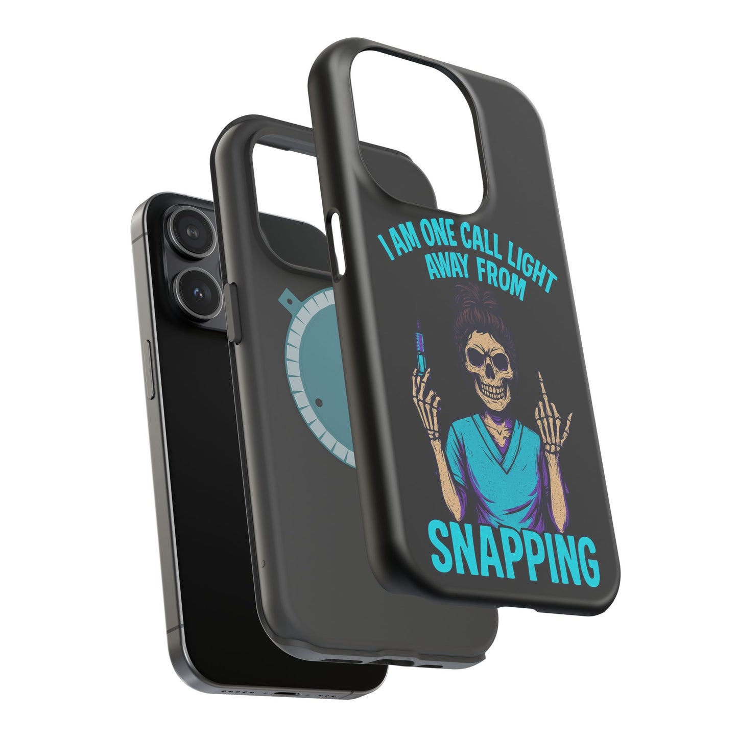 Mobile Phone Case, Funny Phone Cover, Gift for Nurses, Halloween Accessory, Skull Design