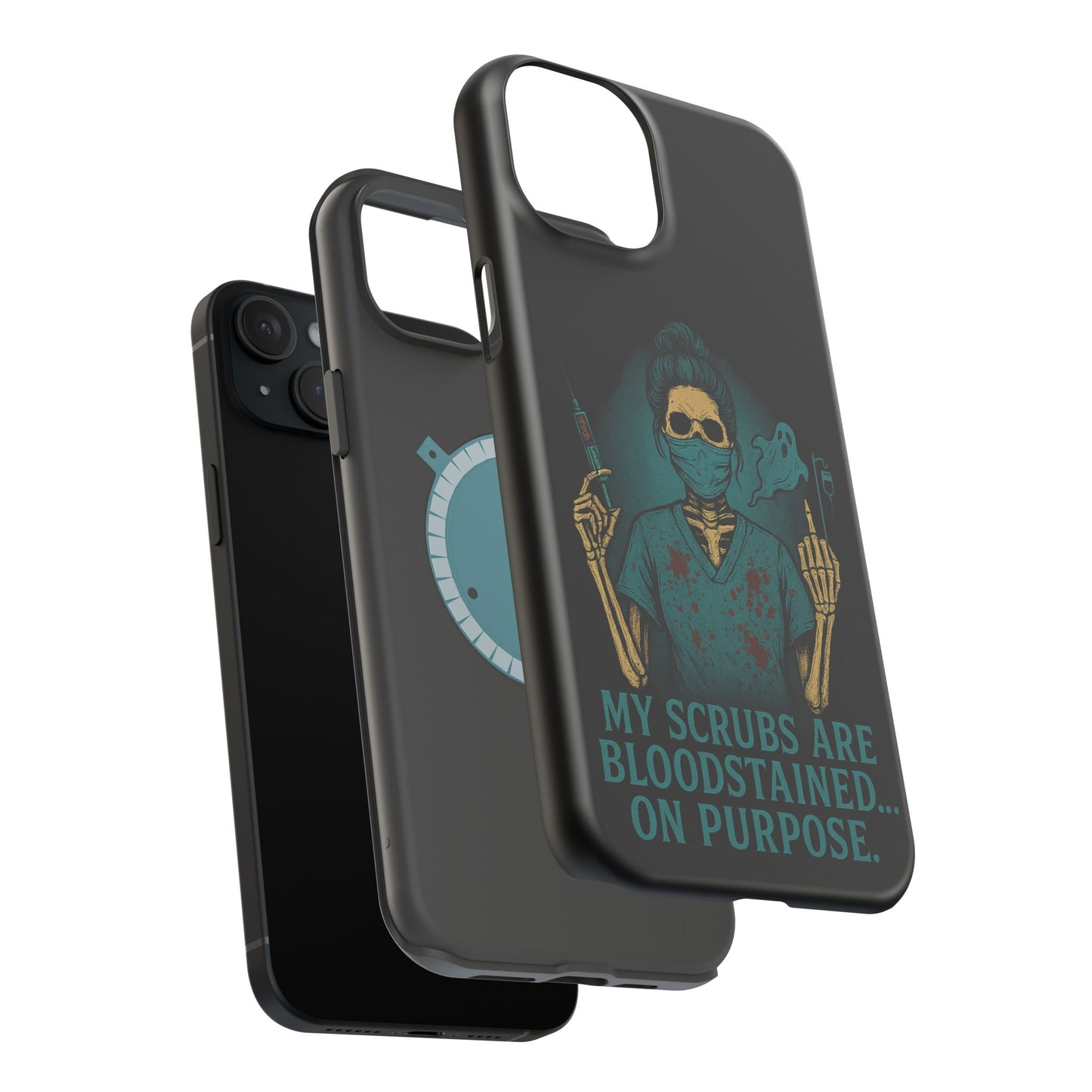 Gothic Nurse Phone Case – My Scrubs Are Bloodstained, Halloween Gift, Medical Humor, Nurse Appreciation, Skull Design, Stylish Tech [...]