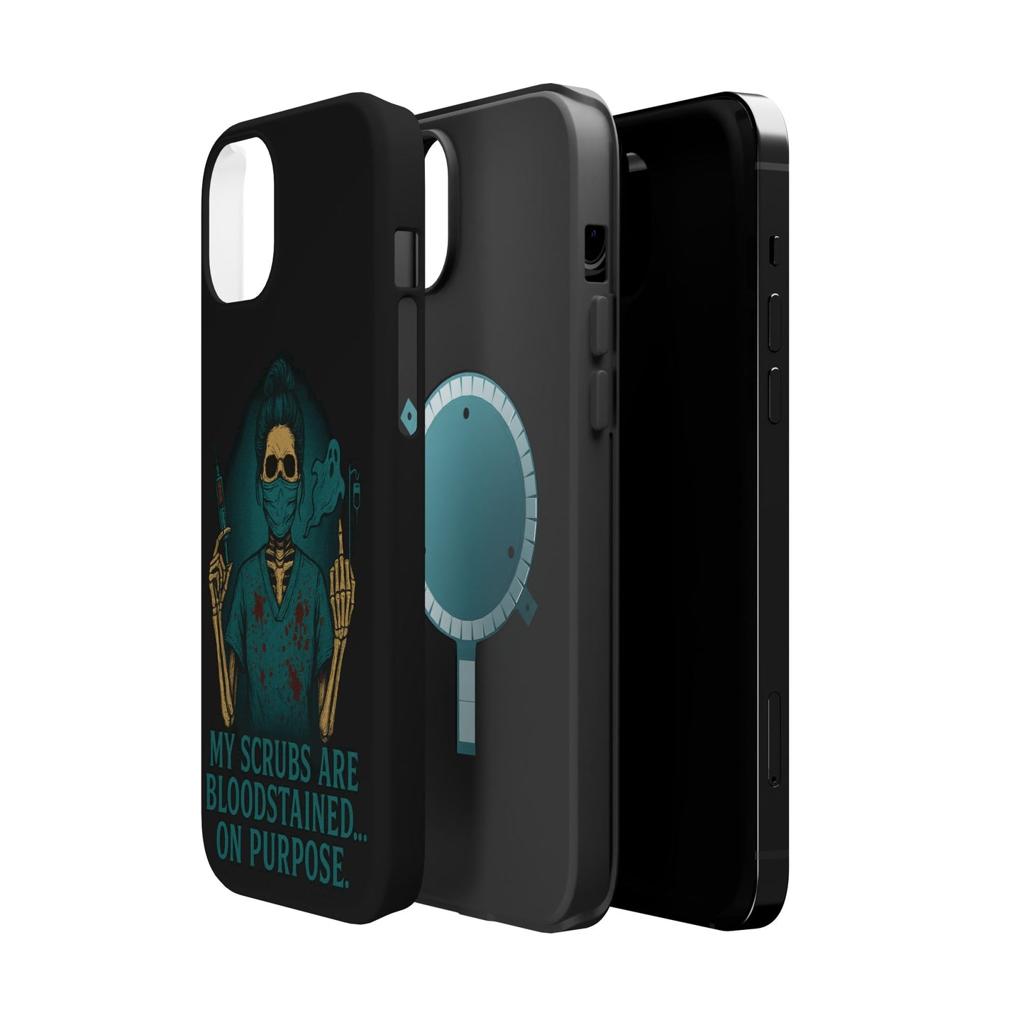 Gothic Nurse Phone Case – My Scrubs Are Bloodstained, Halloween Gift, Medical Humor, Nurse Appreciation, Skull Design, Stylish Tech [...]