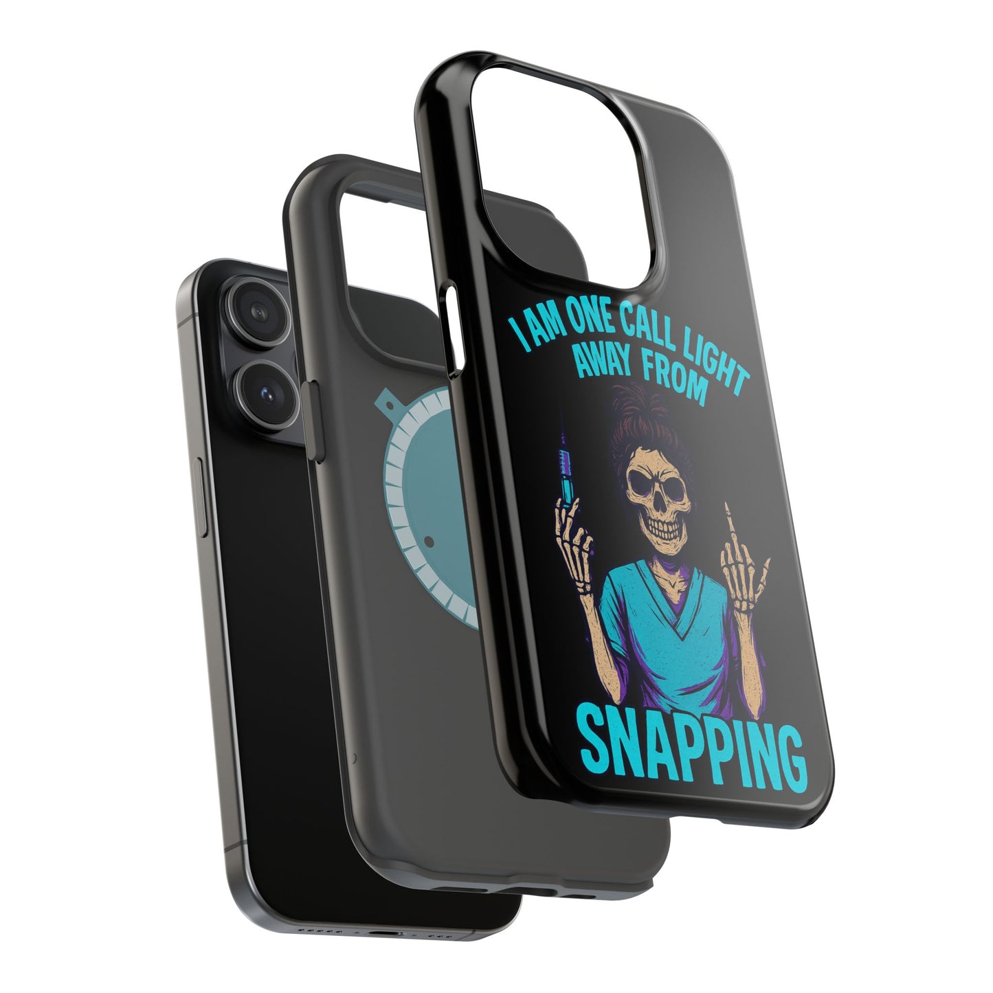 Mobile Phone Case, Funny Phone Cover, Gift for Nurses, Halloween Accessory, Skull Design