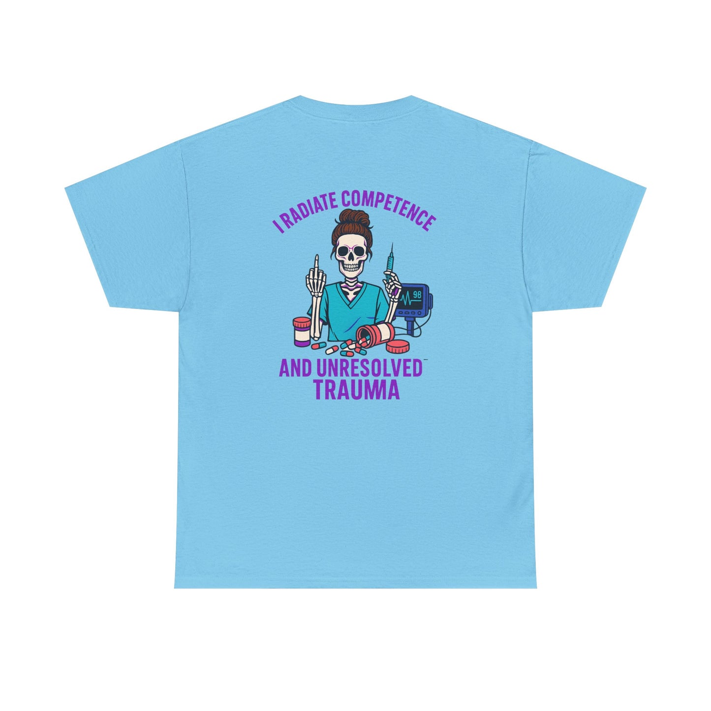 Skeleton Graphic Tee, Funny T-Shirt, Halloween Shirt, Gift for Healthcare Workers, Unisex Cotton Top, Trauma Humor Apparel