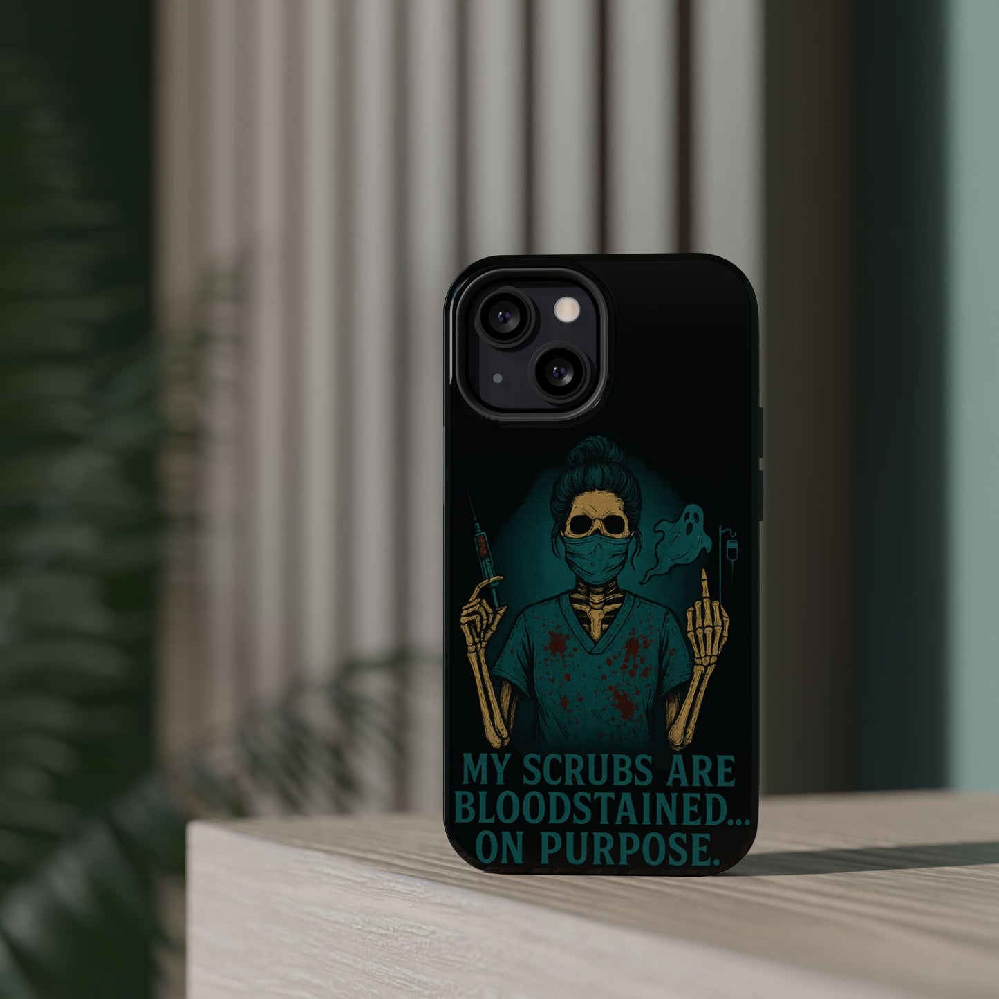 Gothic Nurse Phone Case – My Scrubs Are Bloodstained, Halloween Gift, Medical Humor, Nurse Appreciation, Skull Design, Stylish Tech [...]
