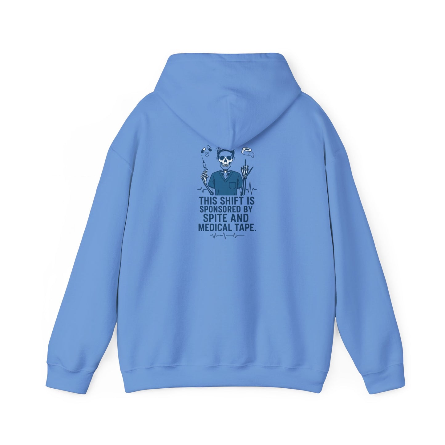 “This Shift Sponsored by Spite and Medical Tape” – Chaotic Nurse Hoodie