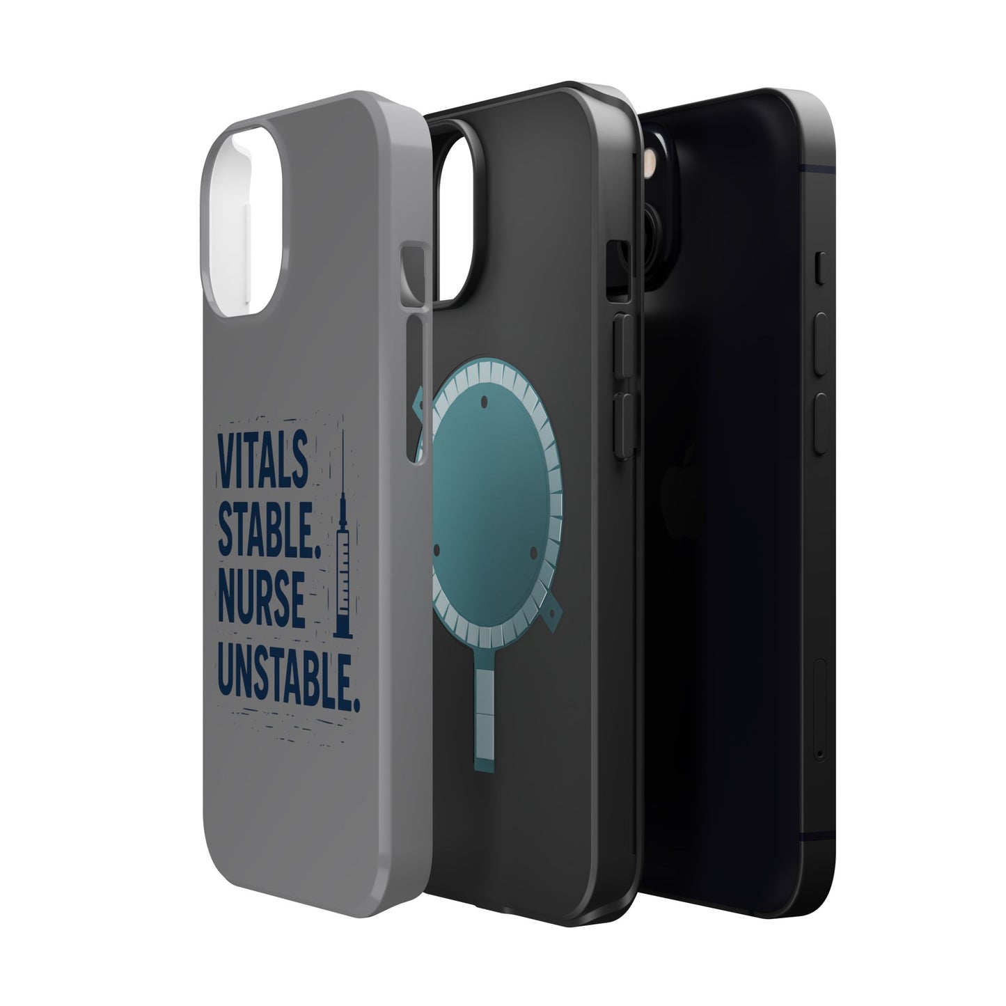 “Vitals Stable. Nurse Unstable.” – Sarcastic Nurse Phone Case