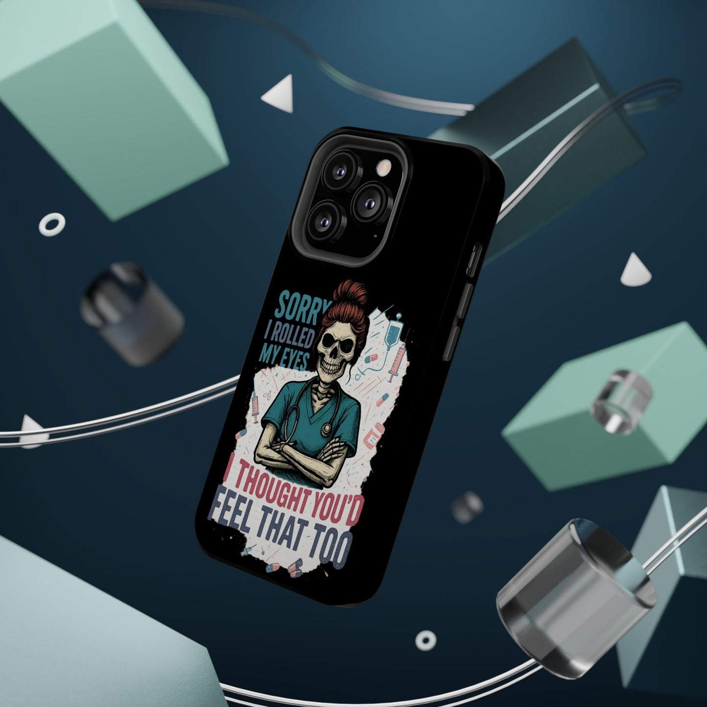 Funny Nurse Phone Case - Magnetic Tough Cases for Healthcare Workers, Gift for Nurses, Medical Humor, Halloween Accessory, Nurse [...]