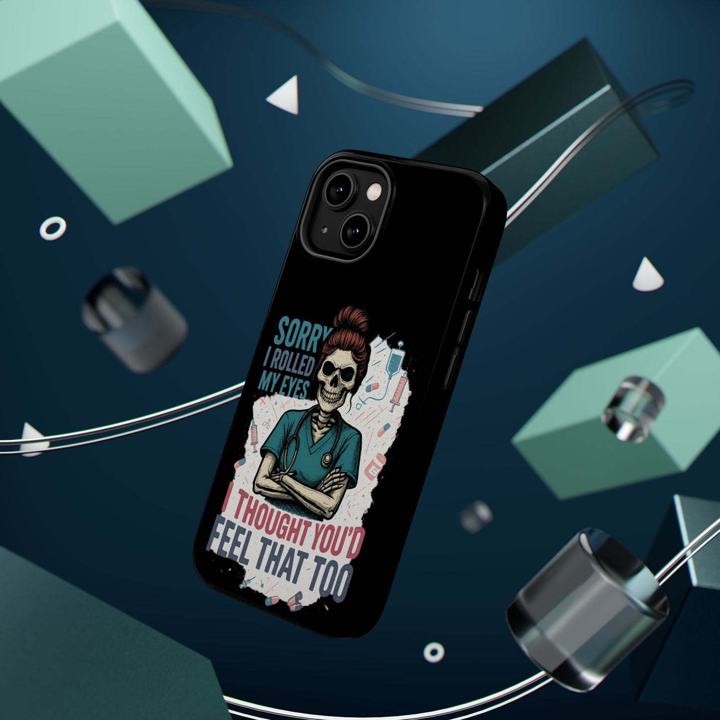 Funny Nurse Phone Case - Magnetic Tough Cases for Healthcare Workers, Gift for Nurses, Medical Humor, Halloween Accessory, Nurse [...]