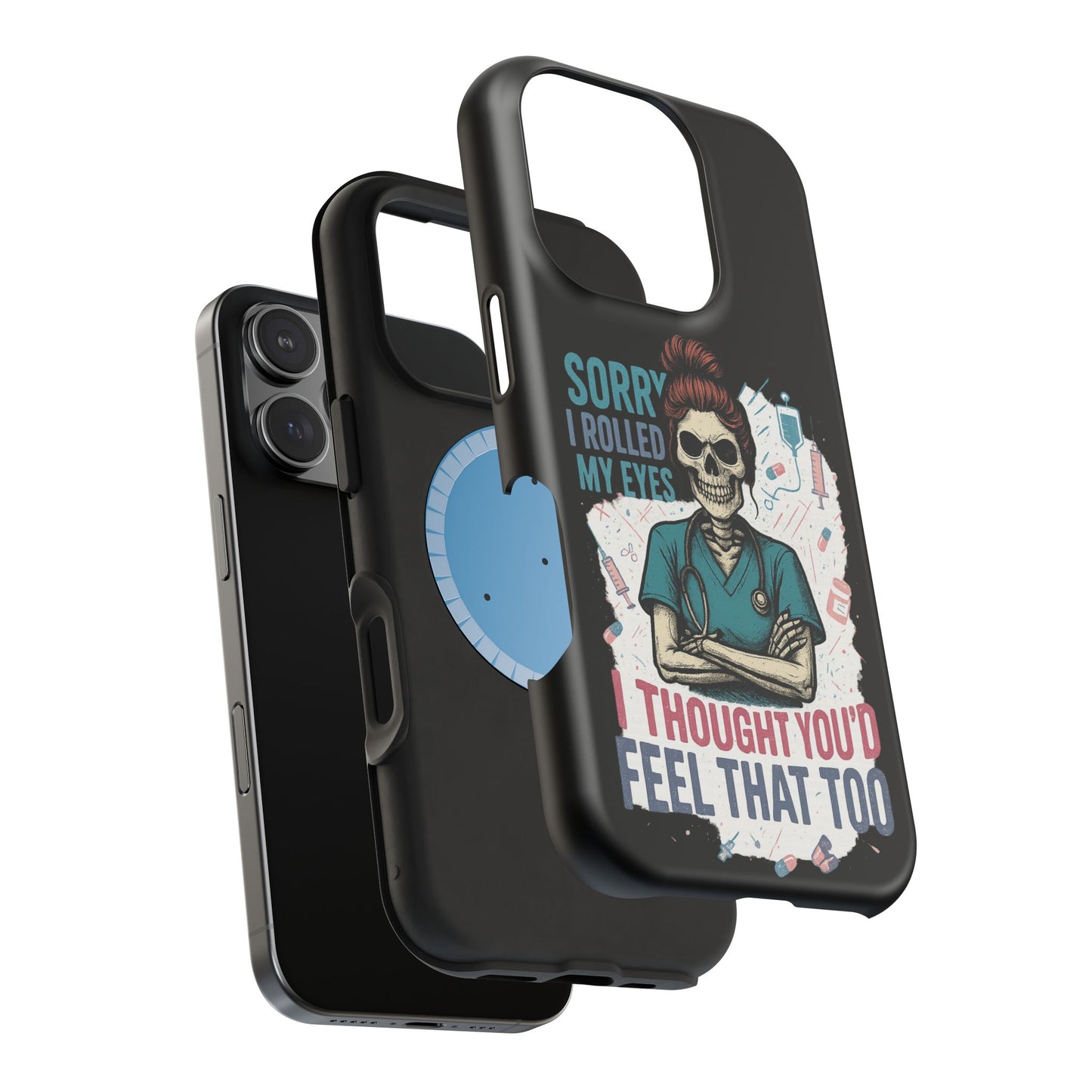 Funny Nurse Phone Case - Magnetic Tough Cases for Healthcare Workers, Gift for Nurses, Medical Humor, Halloween Accessory, Nurse [...]