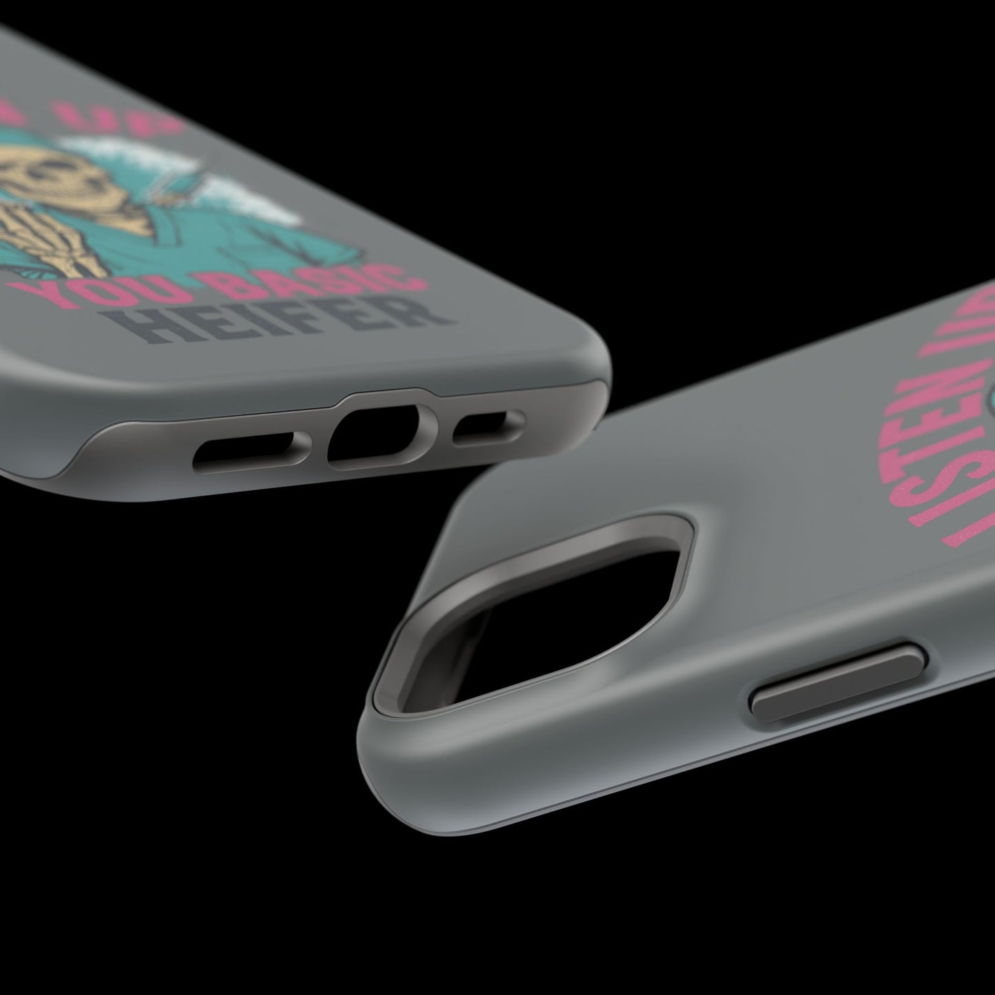 Edgy Nurse Phone Case, Gift for Healthcare Workers, Skull Design Case, Halloween Accessories, Trendy Tough Cases