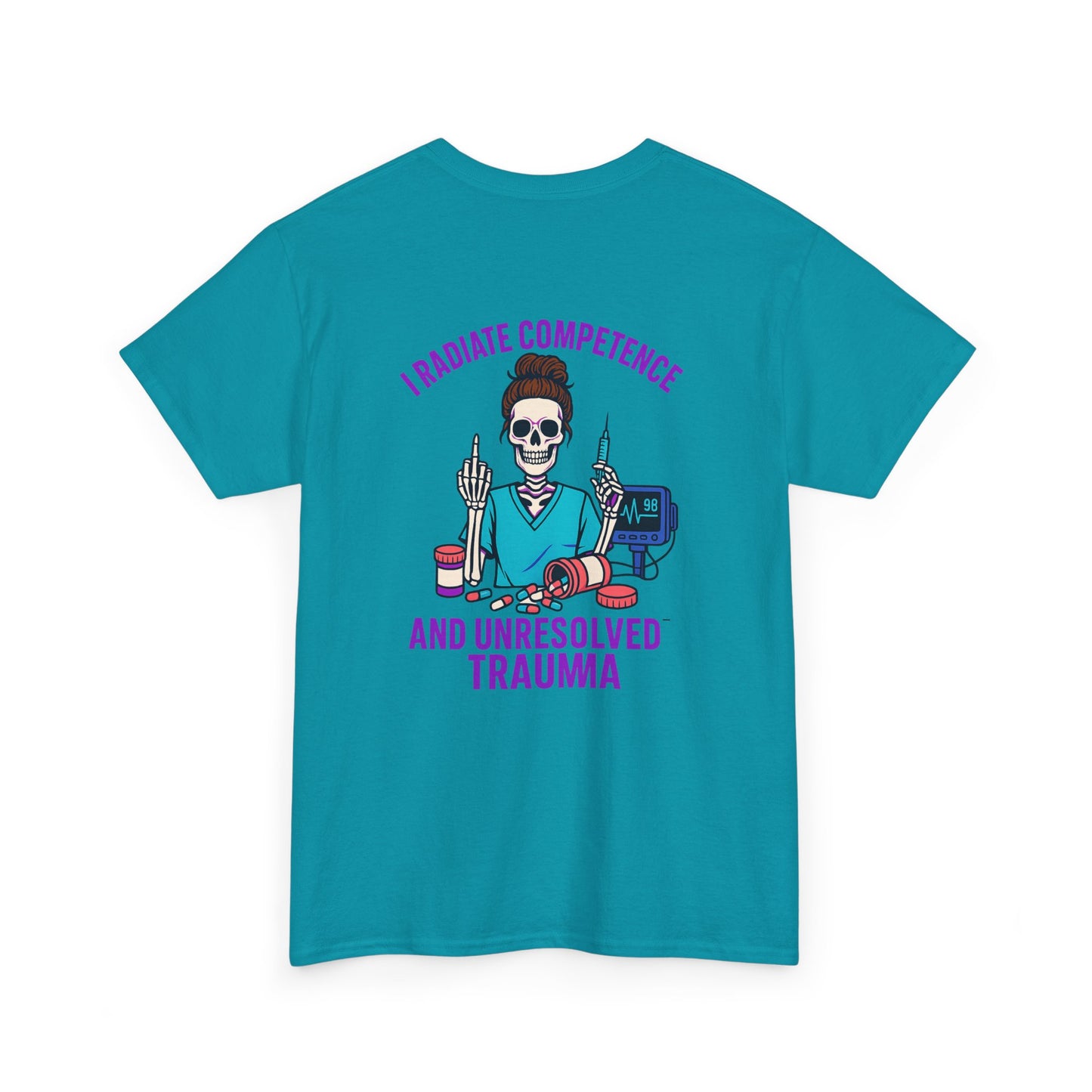 Skeleton Graphic Tee, Funny T-Shirt, Halloween Shirt, Gift for Healthcare Workers, Unisex Cotton Top, Trauma Humor Apparel