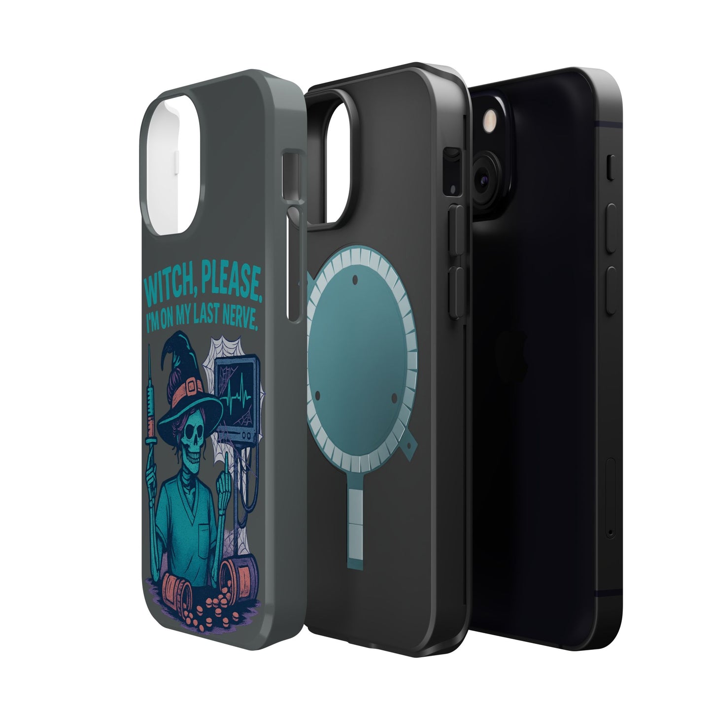 Spooky Phone Case: Witch Please! I'm On My Last Nerve, Halloween Gift, Cute Phone Accessory, Unique Tough Case, Funny Phone Protection