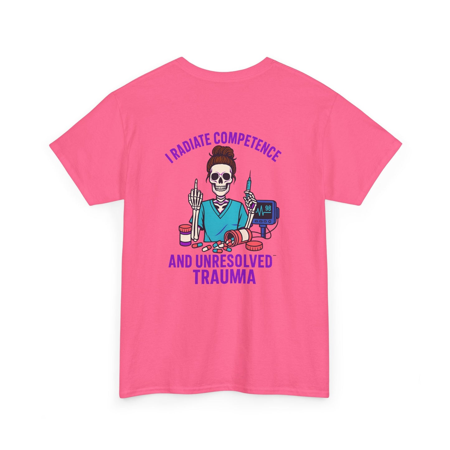 Skeleton Graphic Tee, Funny T-Shirt, Halloween Shirt, Gift for Healthcare Workers, Unisex Cotton Top, Trauma Humor Apparel