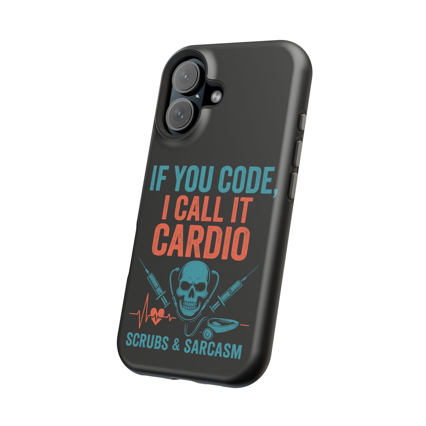 Magnetic Phone Cases for Nurses, Funny Code Humor, Cute Sarcastic Gifts, Tech Accessories, Medical Profession, Unique Design