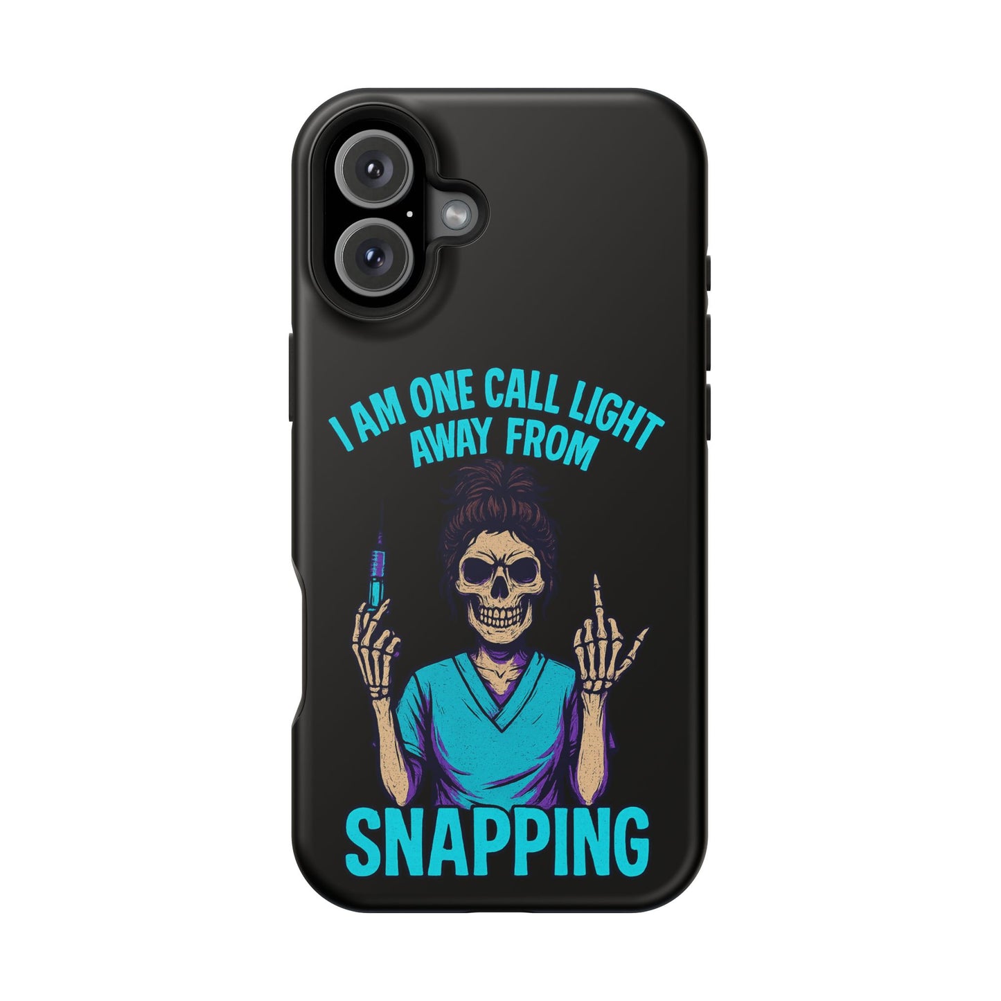 Mobile Phone Case, Funny Phone Cover, Gift for Nurses, Halloween Accessory, Skull Design