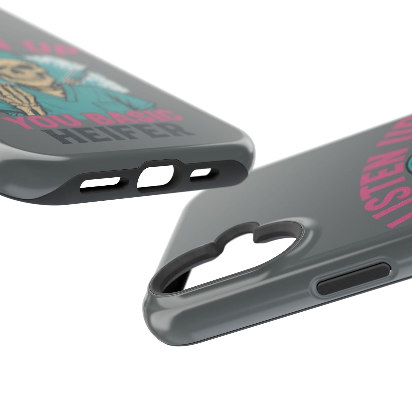 Edgy Nurse Phone Case, Gift for Healthcare Workers, Skull Design Case, Halloween Accessories, Trendy Tough Cases