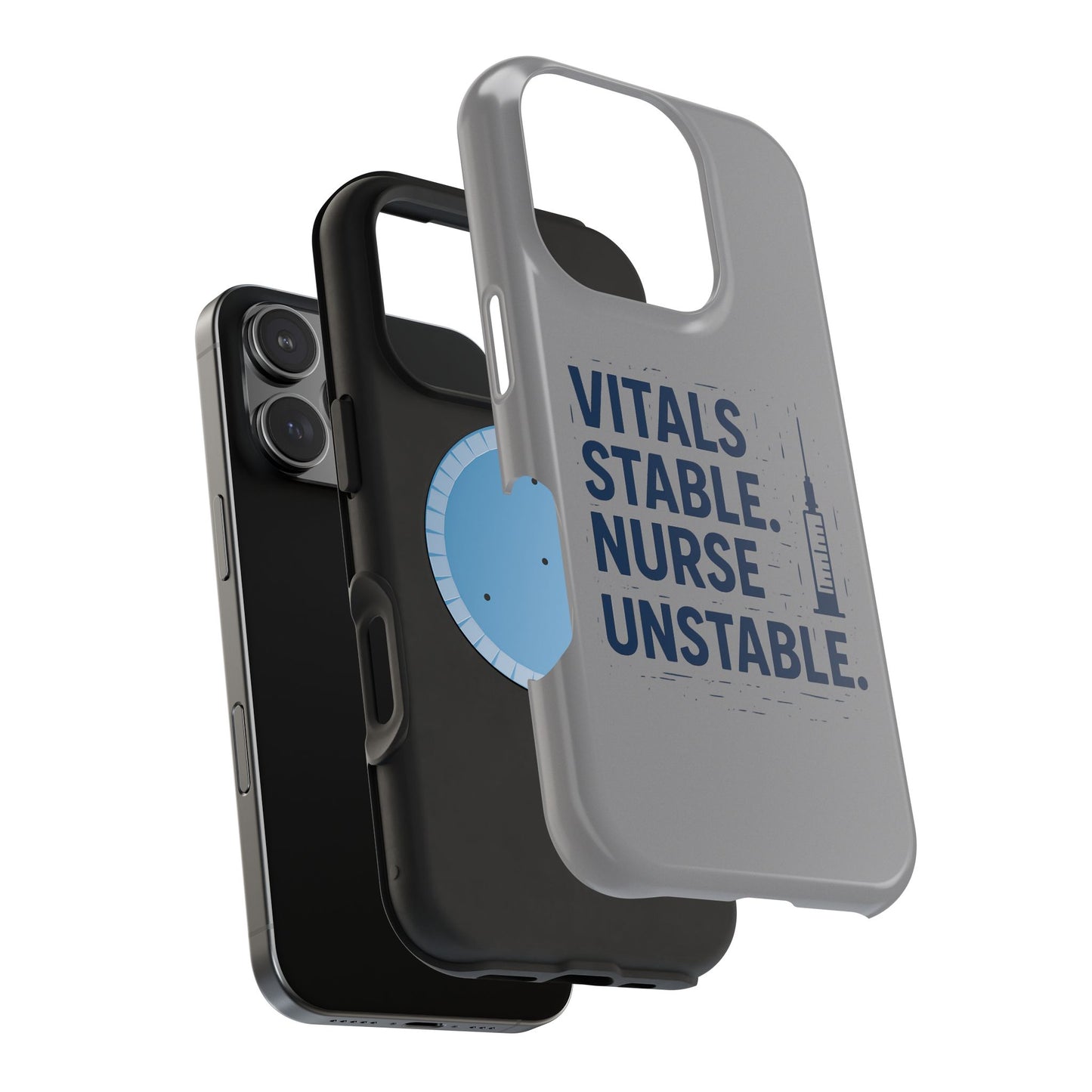 “Vitals Stable. Nurse Unstable.” – Sarcastic Nurse Phone Case