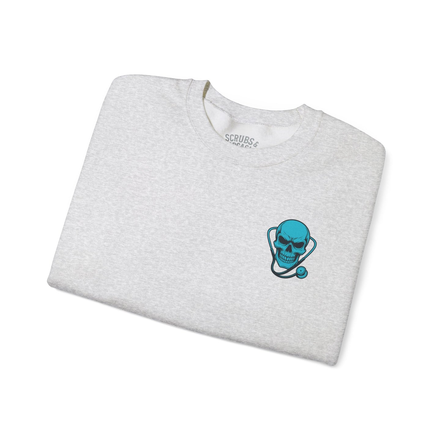 Skull Graphics Sweatshirt - Trendy Unisex Crewneck, Casual Streetwear, Gift for Him/Her, Halloween Apparel, Edgy Outfit