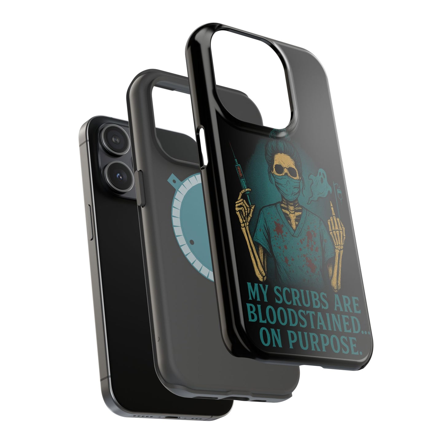 Gothic Nurse Phone Case – My Scrubs Are Bloodstained, Halloween Gift, Medical Humor, Nurse Appreciation, Skull Design, Stylish Tech [...]