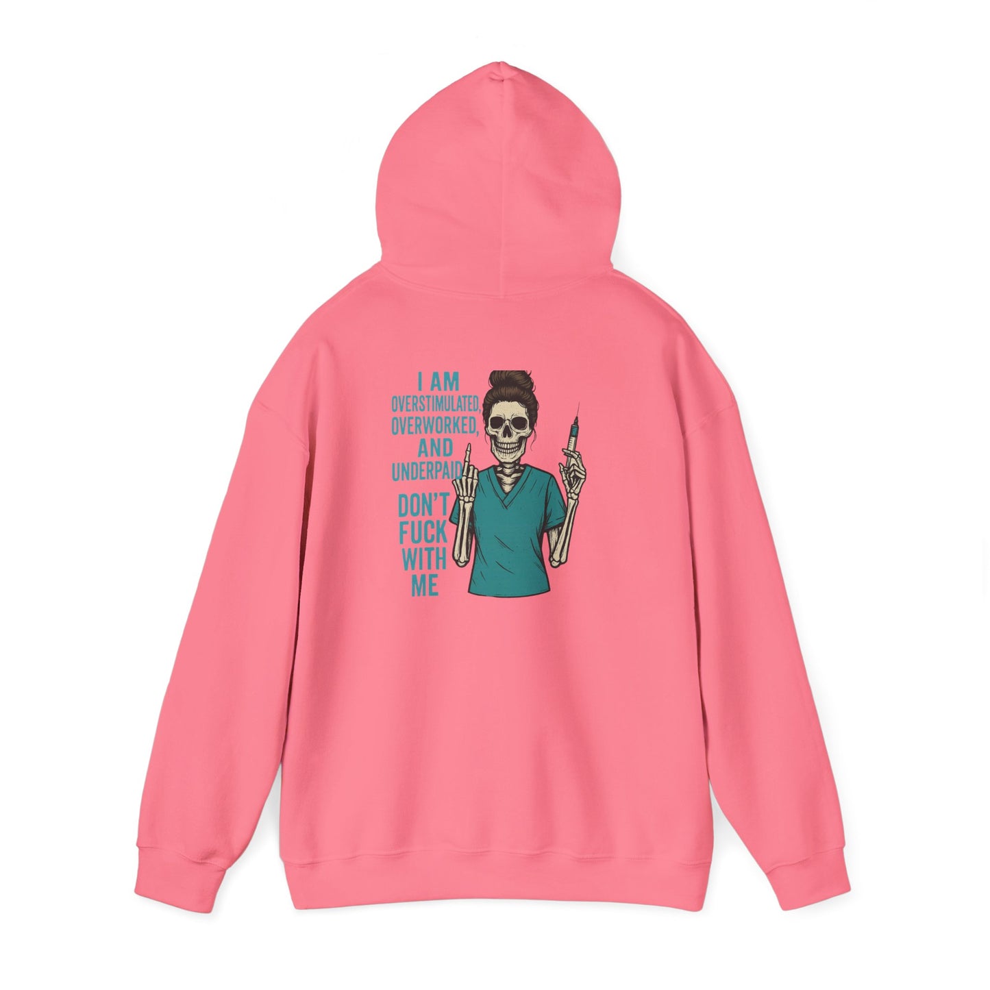Skeleton Vibe Hoodie | Unisex Heavy Blend Sweatshirt | Funny Gift for Stress Relief | Humor for Overwhelmed Souls | Comfortable Casual [...]