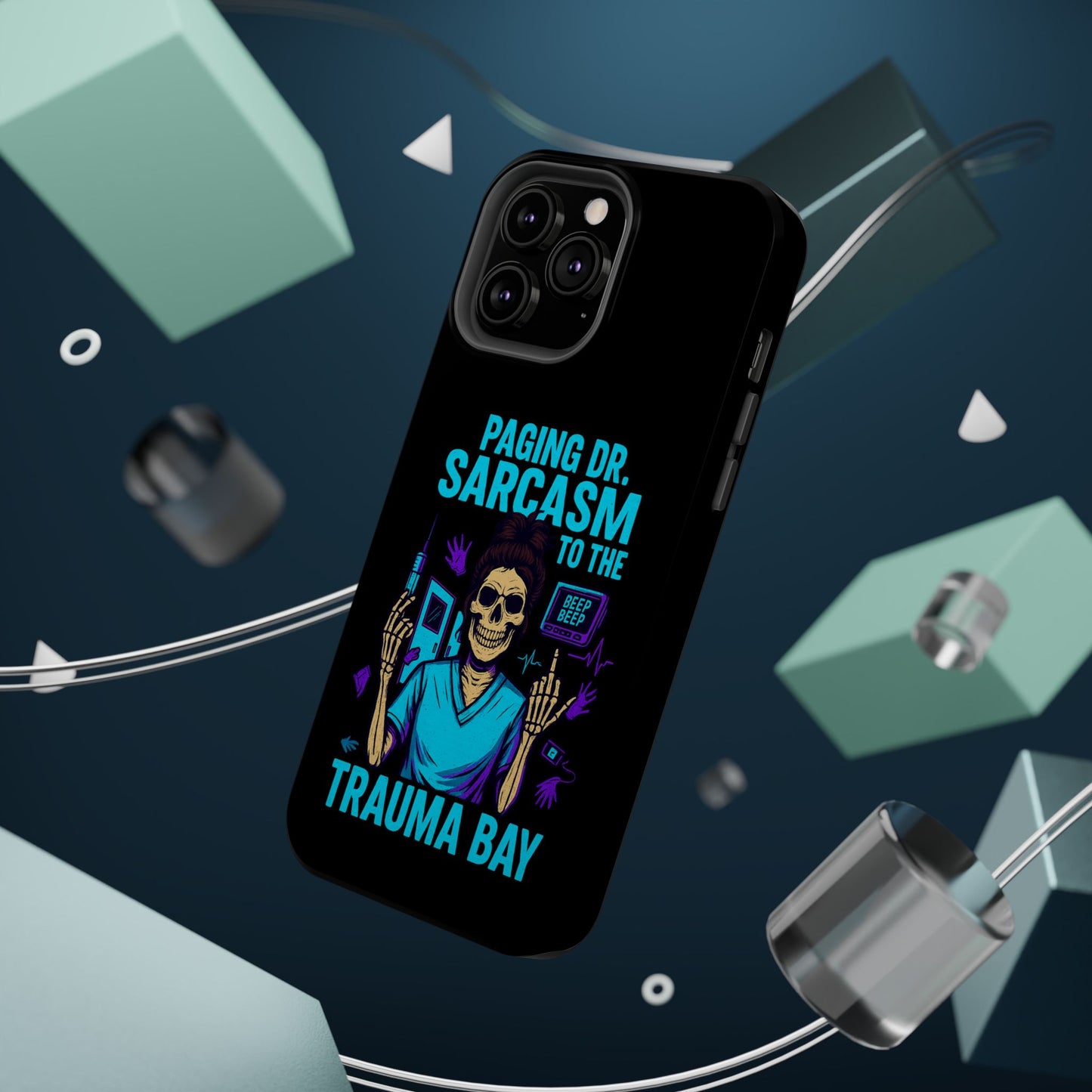 Medical Humor Magnetic Cases - Paging Dr. Sarcasm, Doctor Phone Case, Funny Gift for Nurses, Hospital Staff, Sarcastic Design