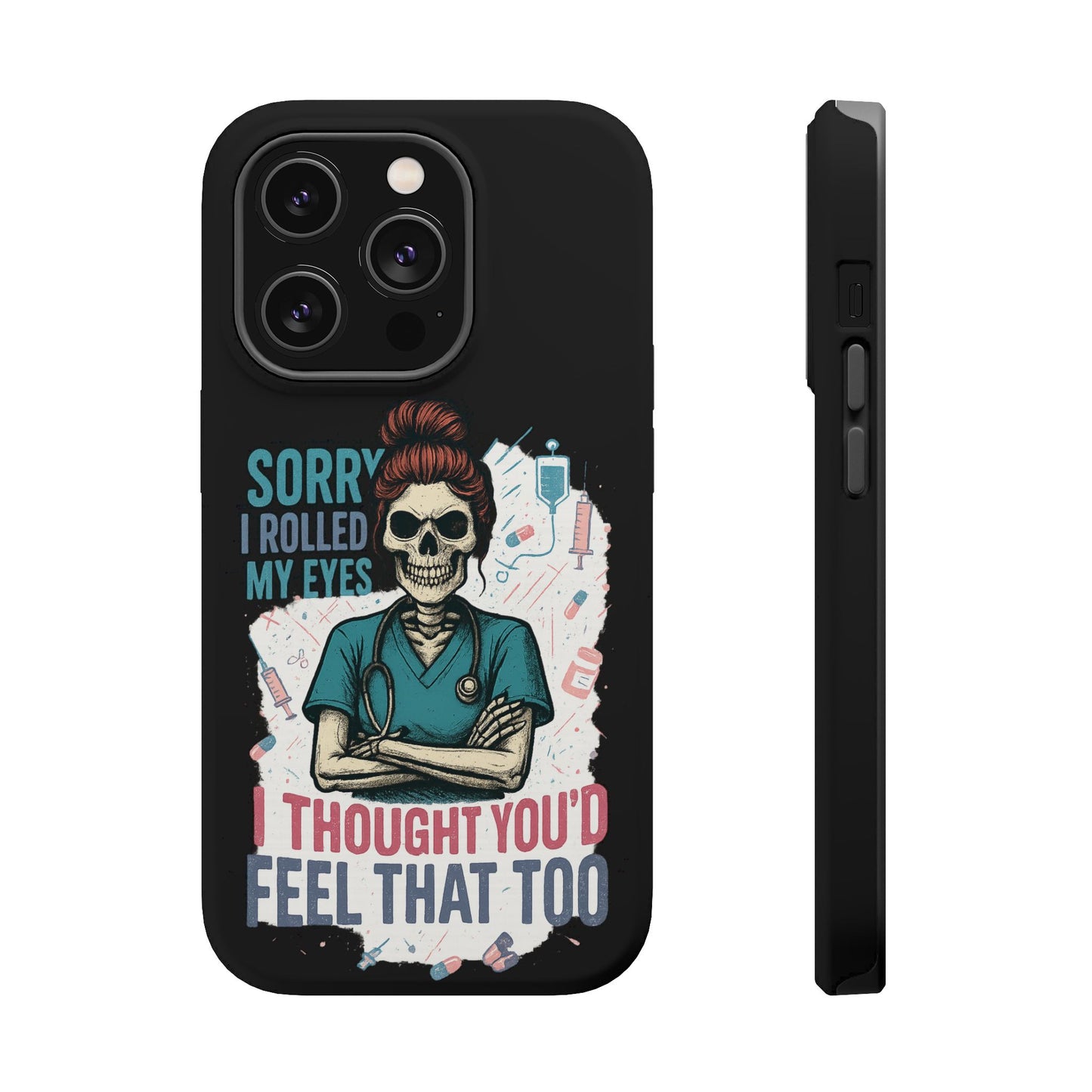 Funny Nurse Phone Case - Magnetic Tough Cases for Healthcare Workers, Gift for Nurses, Medical Humor, Halloween Accessory, Nurse [...]