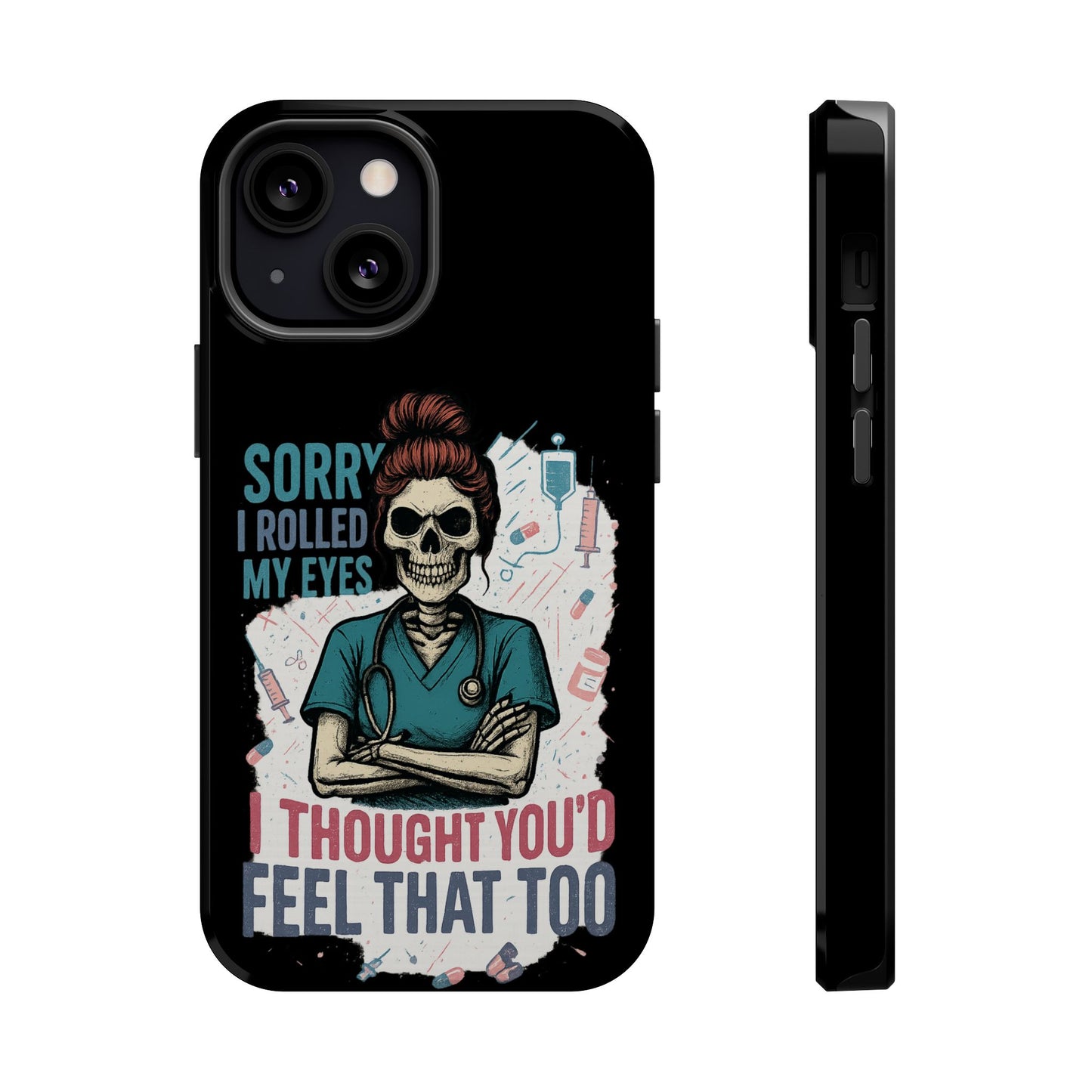 Funny Nurse Phone Case - Magnetic Tough Cases for Healthcare Workers, Gift for Nurses, Medical Humor, Halloween Accessory, Nurse [...]