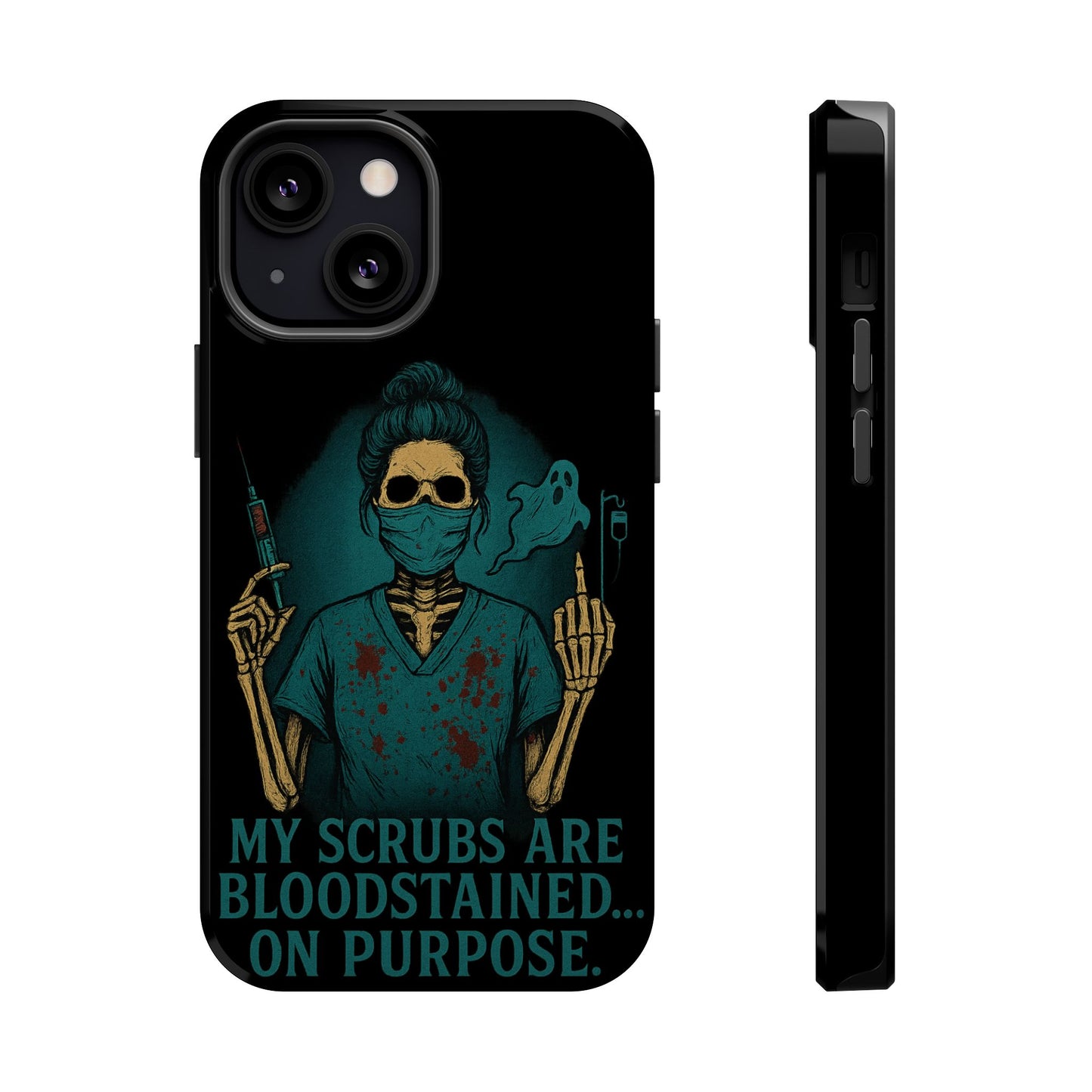 Gothic Nurse Phone Case – My Scrubs Are Bloodstained, Halloween Gift, Medical Humor, Nurse Appreciation, Skull Design, Stylish Tech [...]