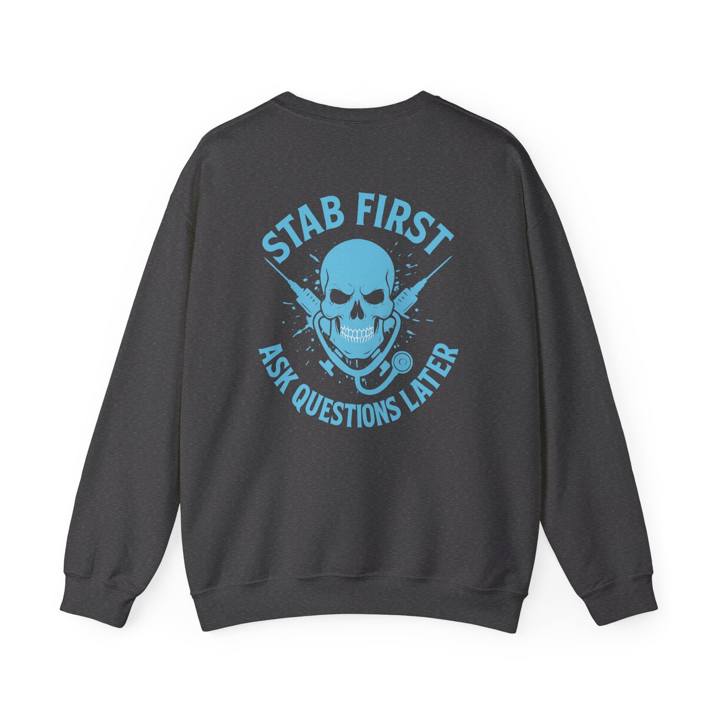 Skull Graphics Sweatshirt - Trendy Unisex Crewneck, Casual Streetwear, Gift for Him/Her, Halloween Apparel, Edgy Outfit