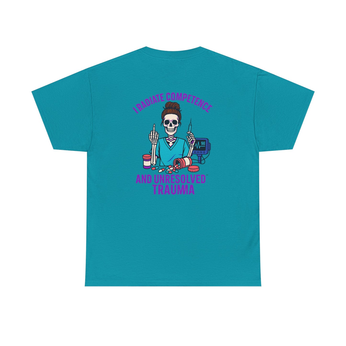 Skeleton Graphic Tee, Funny T-Shirt, Halloween Shirt, Gift for Healthcare Workers, Unisex Cotton Top, Trauma Humor Apparel