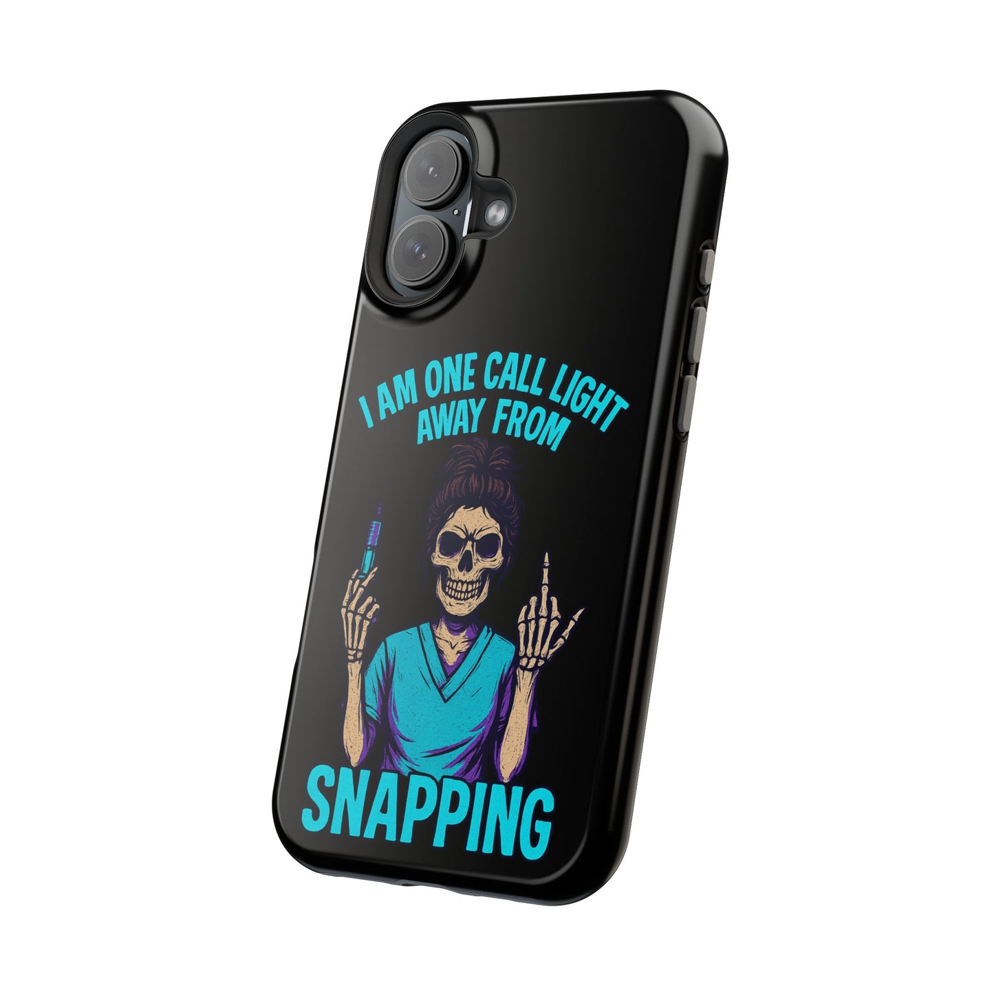 Mobile Phone Case, Funny Phone Cover, Gift for Nurses, Halloween Accessory, Skull Design