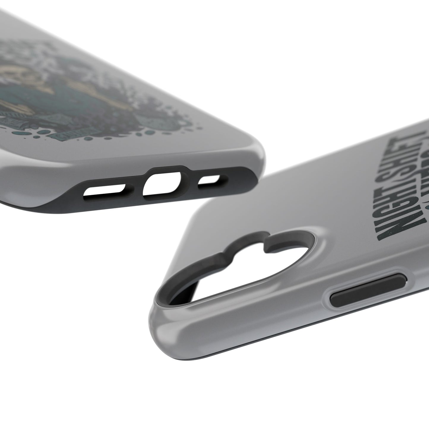 “Night Shift Vibes” – Bright & Chaotic Nurse Phone Case