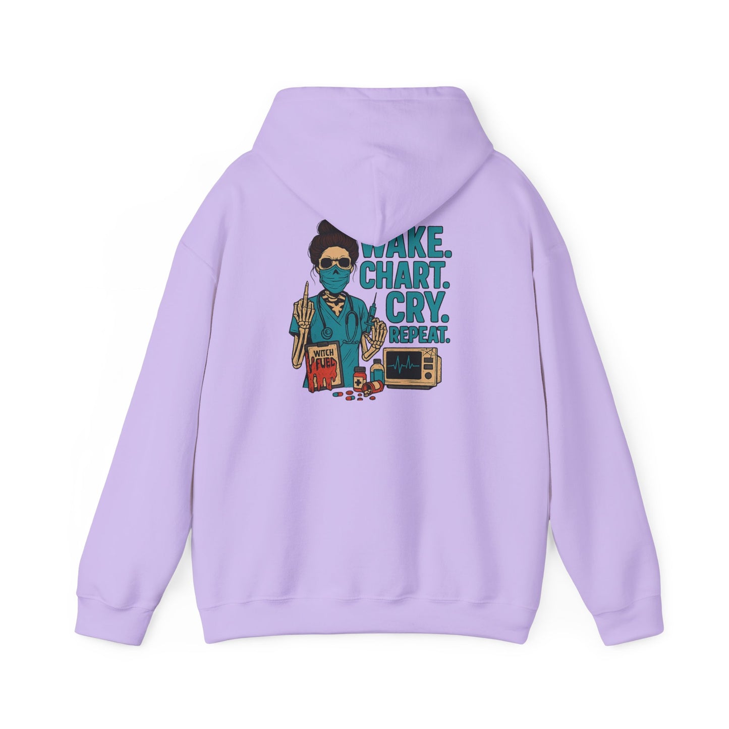 Creative Artist's Hoodie: Make. Chart. Cry. Repeat. - Unisex Heavy Blend Sweatshirt