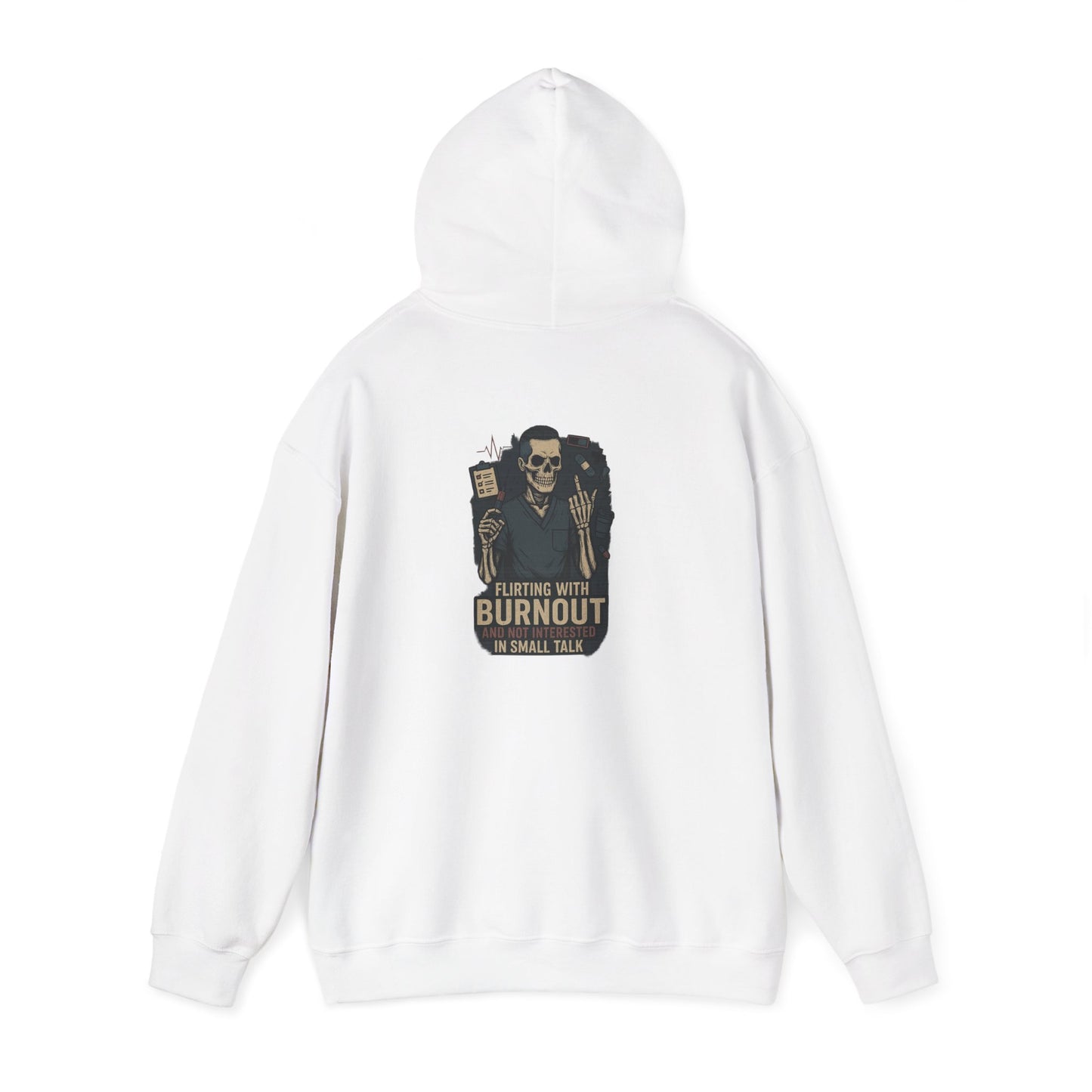 “Flirting With Burnout and Not Interested in Small Talk” – Men’s Chaos Hoodie