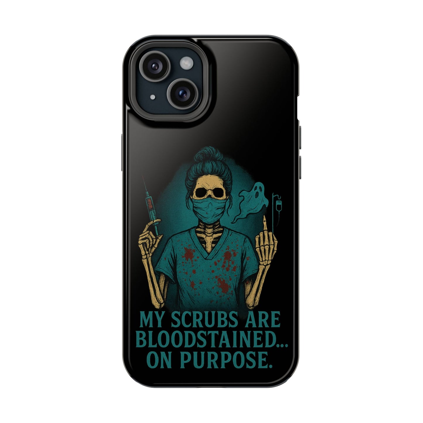 Gothic Nurse Phone Case – My Scrubs Are Bloodstained, Halloween Gift, Medical Humor, Nurse Appreciation, Skull Design, Stylish Tech [...]